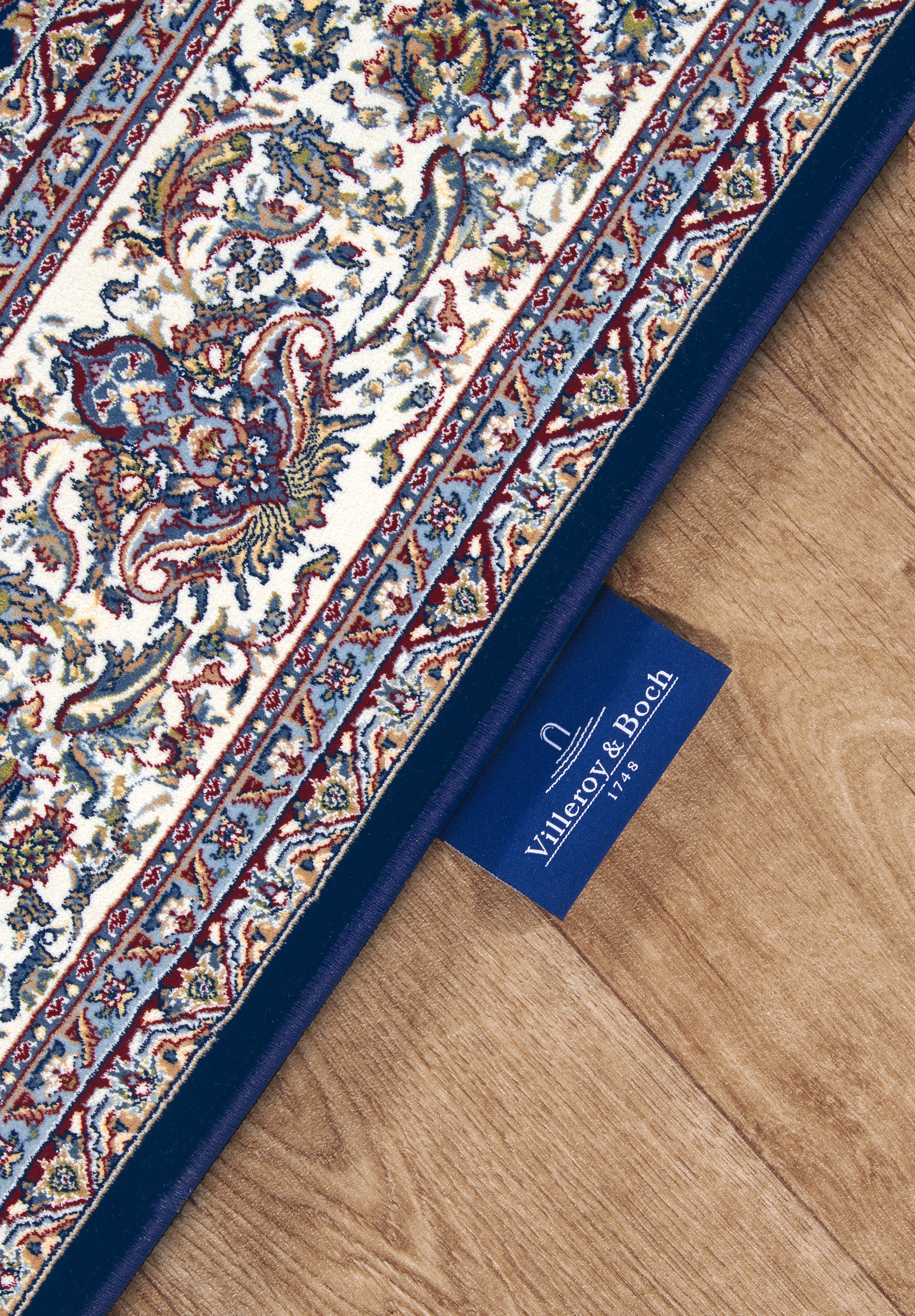 VILLEROY & BOCH 106130 ORIENTALSK TÆPPE ALFRED, BLÅ-CREME