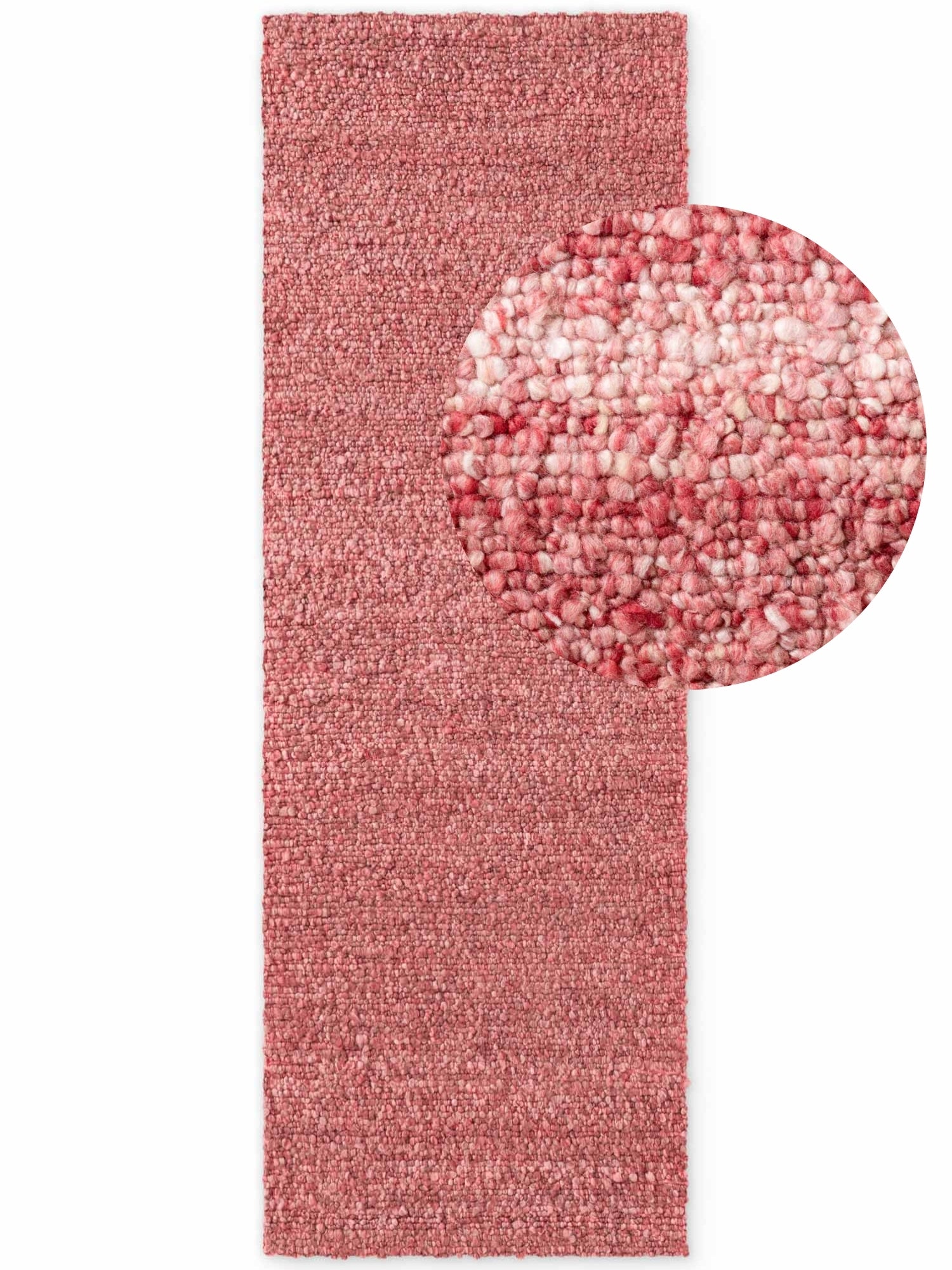 TED BAKER NOTTING HILL SOFT BOUCLE KORTLUVET TÆPPE, PORTOBELLO MØRK ROSA
