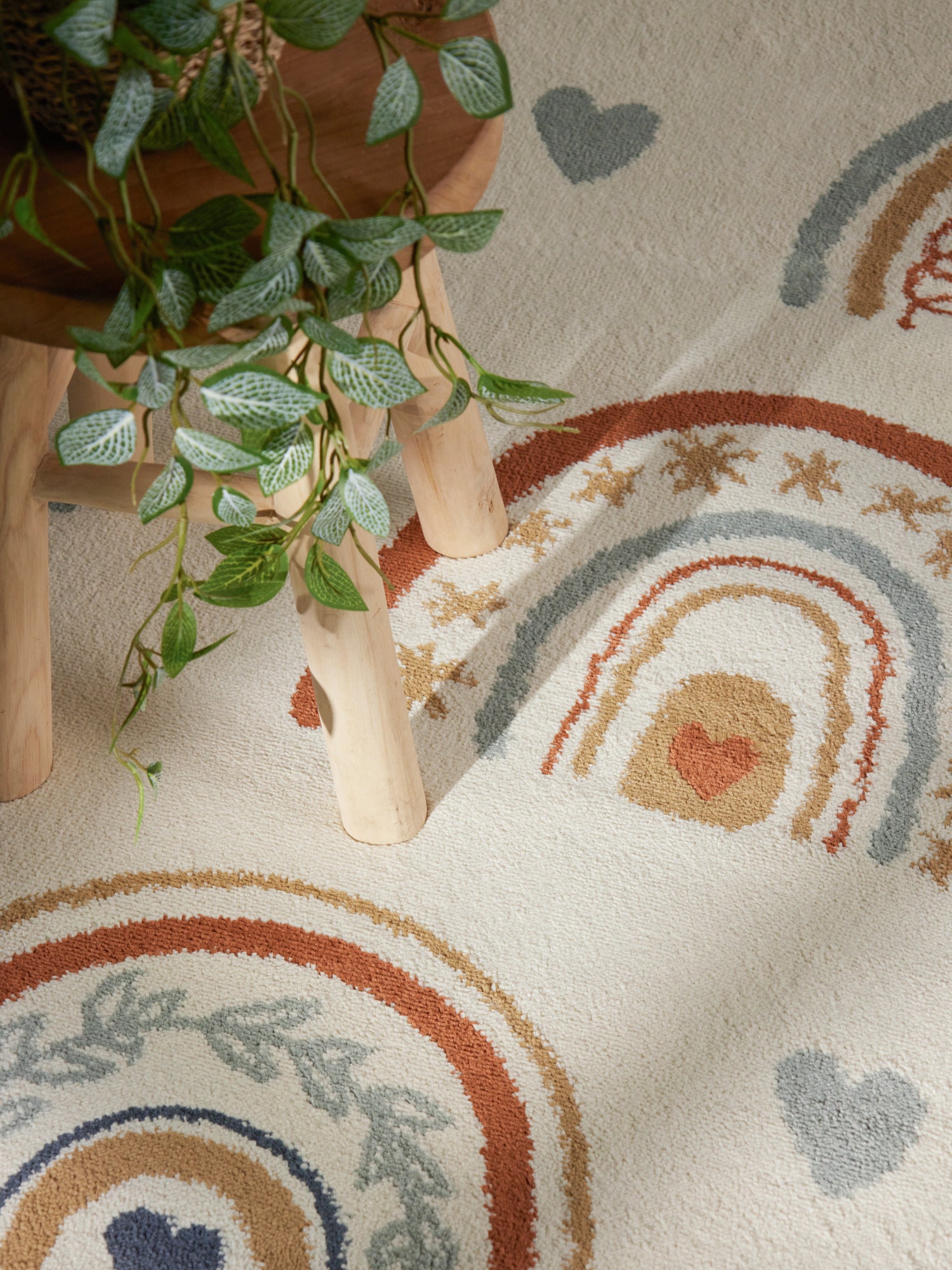 EVENTYR BØRNETÆPPE BOWIE, CREME MULTI