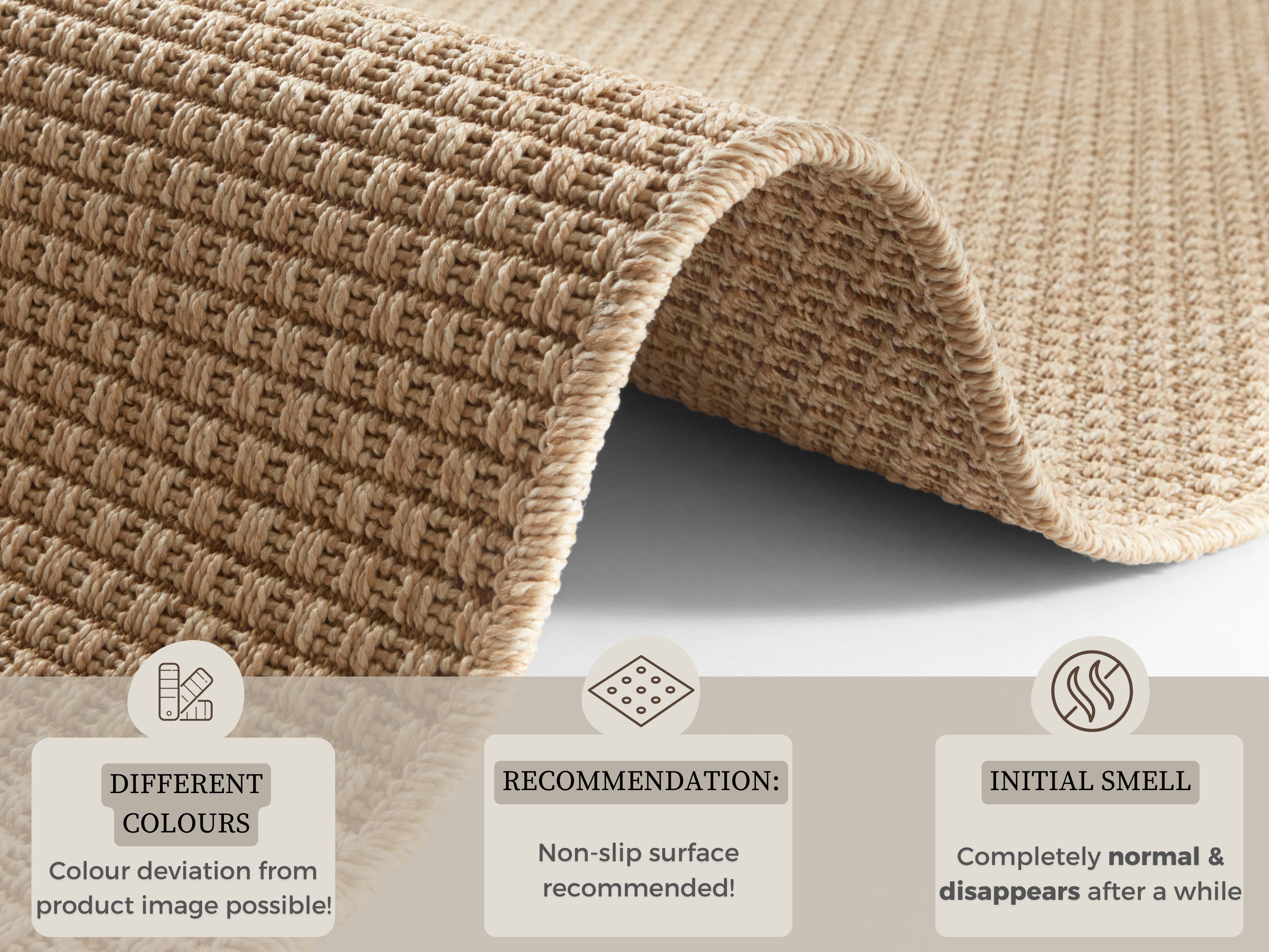 HANSE HOME TÆPPELØBER NATURE, BEIGE 104271