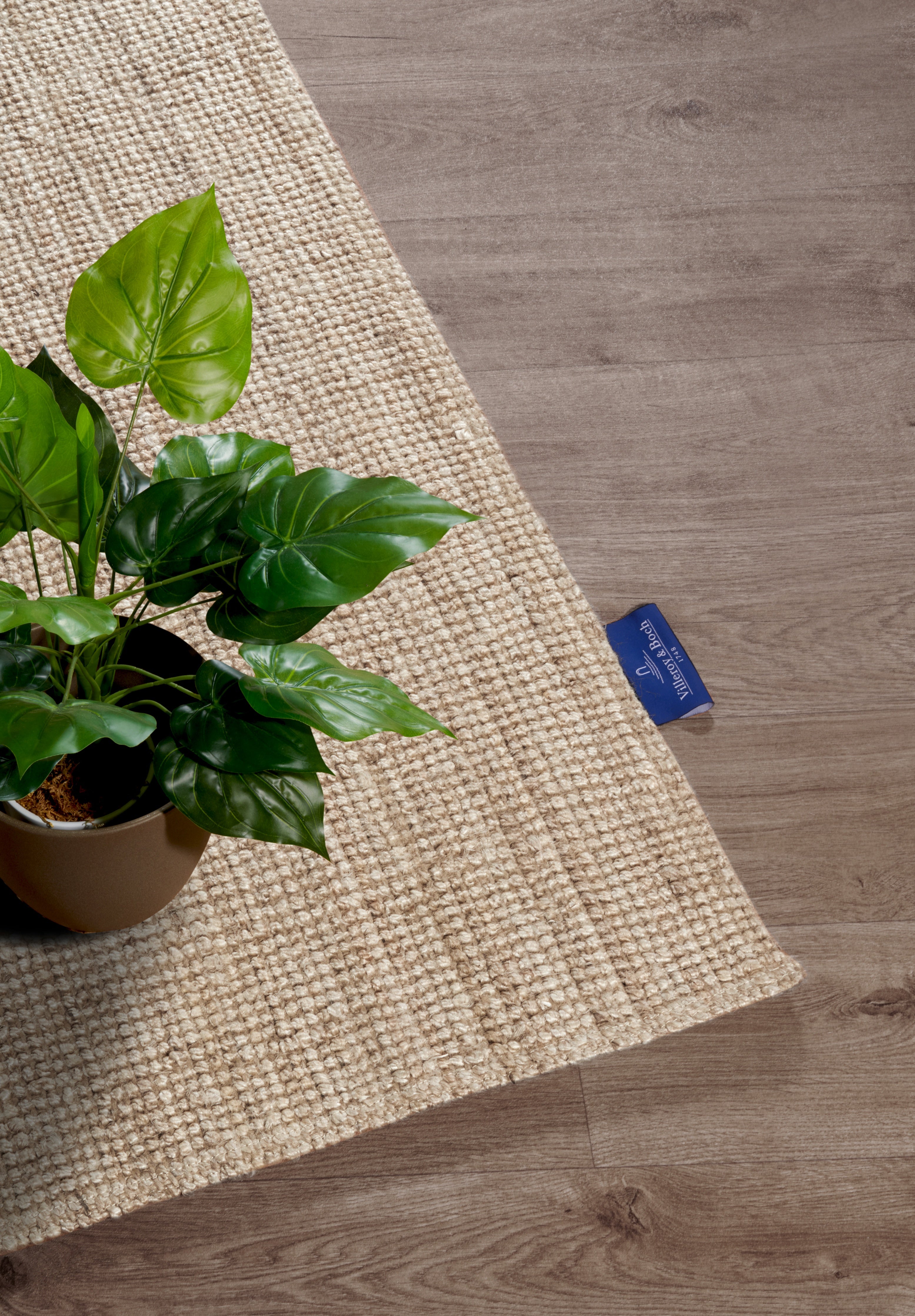 VILLEROY & BOCH 106066, JUTE TÆPPE ROSALIE NATURLIG HVID