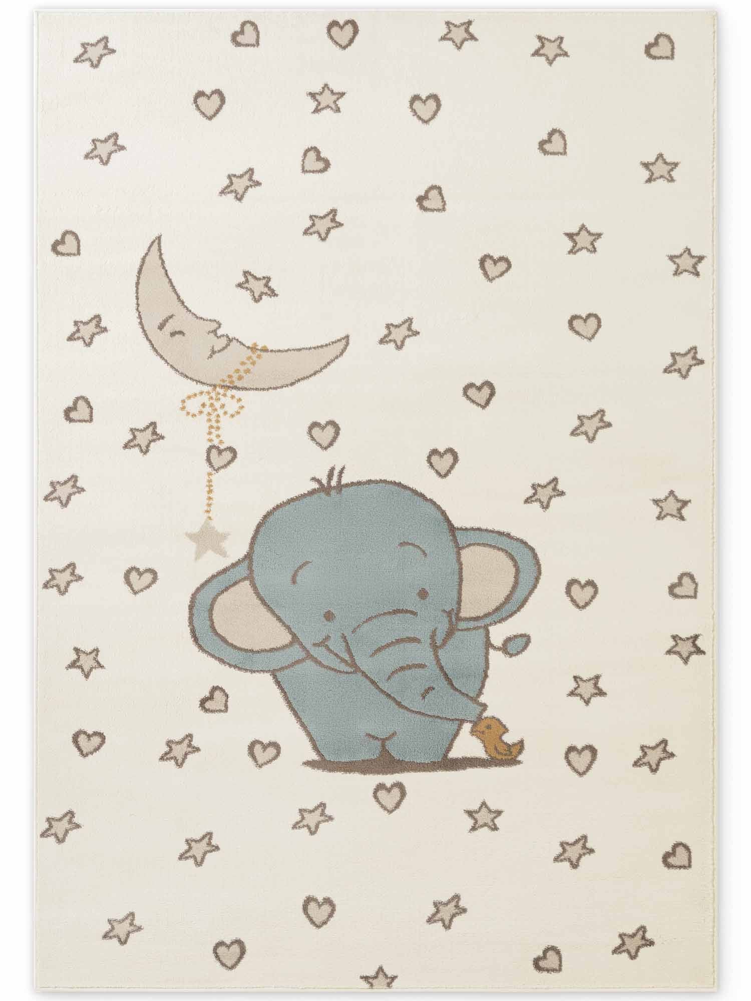 EVENTYR BØRNETÆPPE LITTLE ELLIE, CREME MULTI
