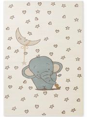 EVENTYR BØRNETÆPPE LITTLE ELLIE, CREME MULTI