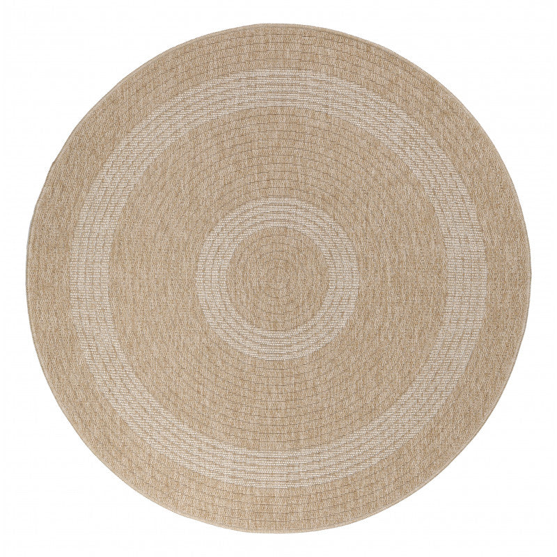 CAMILLA UDENDØRSTÆPPE RUND, 0886 BEIGE