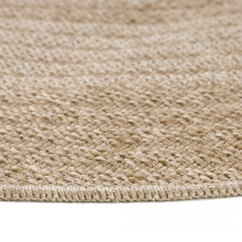 CAMILLA UDENDØRSTÆPPE RUND, 0886 BEIGE