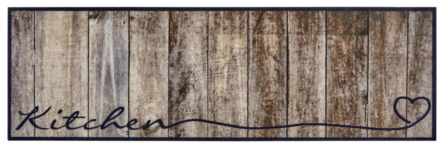 HANSE HOME COOK&CLEAN VASKBAR KØKKENLØBER, 105390 SORT-HVID TAUPE-BRUN