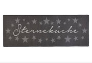 DESIGN VELOURS KØKKENLØBER - STAR KITCHEN  102369 GRÅ