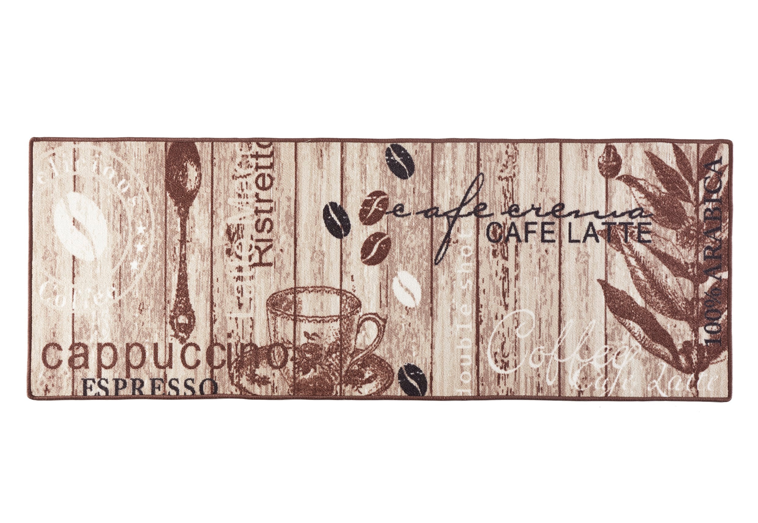 DESIGN VELOURS KØKKENLØBER - DELICIOUS COFFEE 102371 BRUN