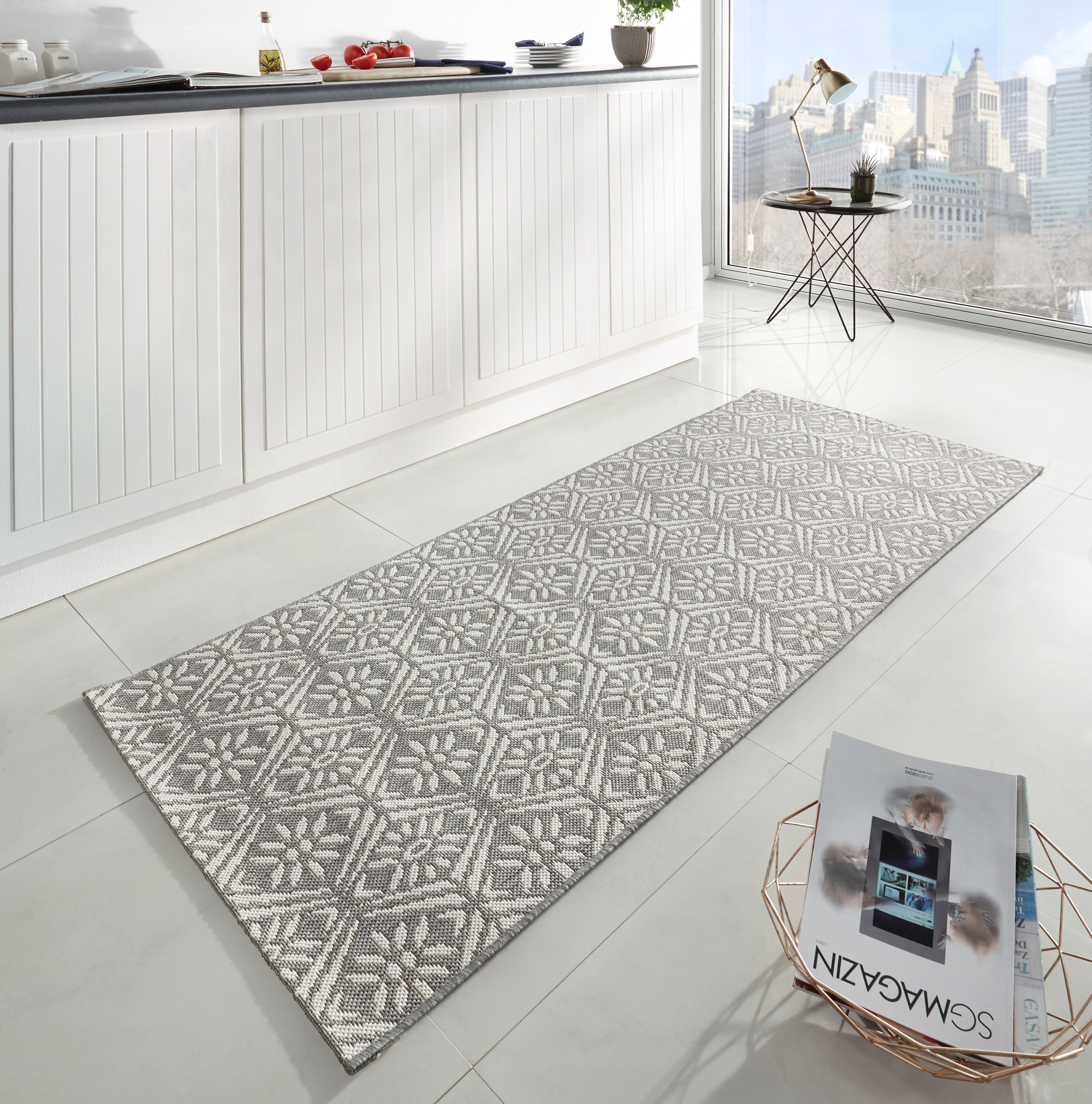 HANSE HOME FLADVÆVET KØKKENLØBER SOHO, 102799 GRÅ-CREME