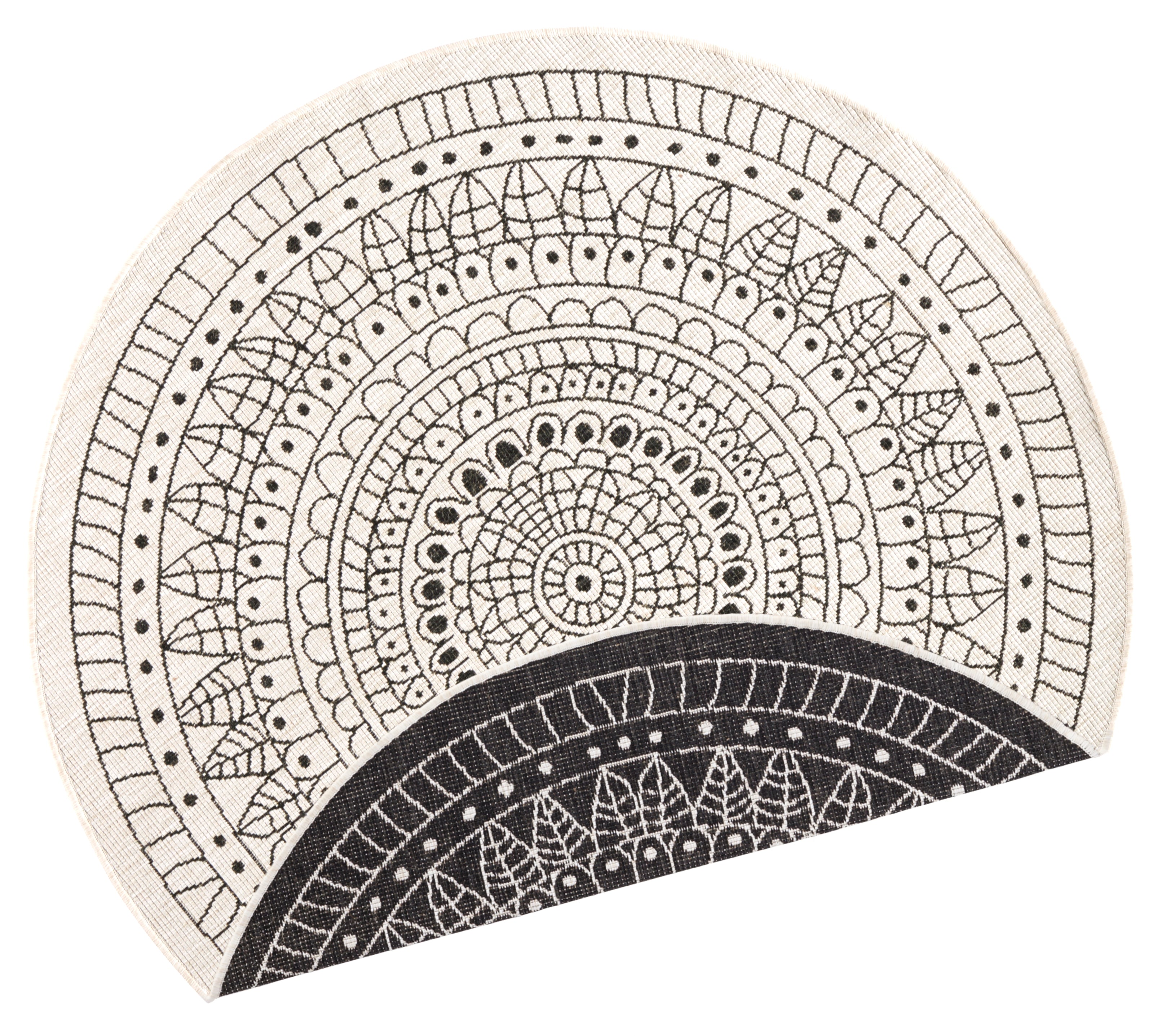HANSE HOME TWIN TÆPPE, SORT-CREME 103101