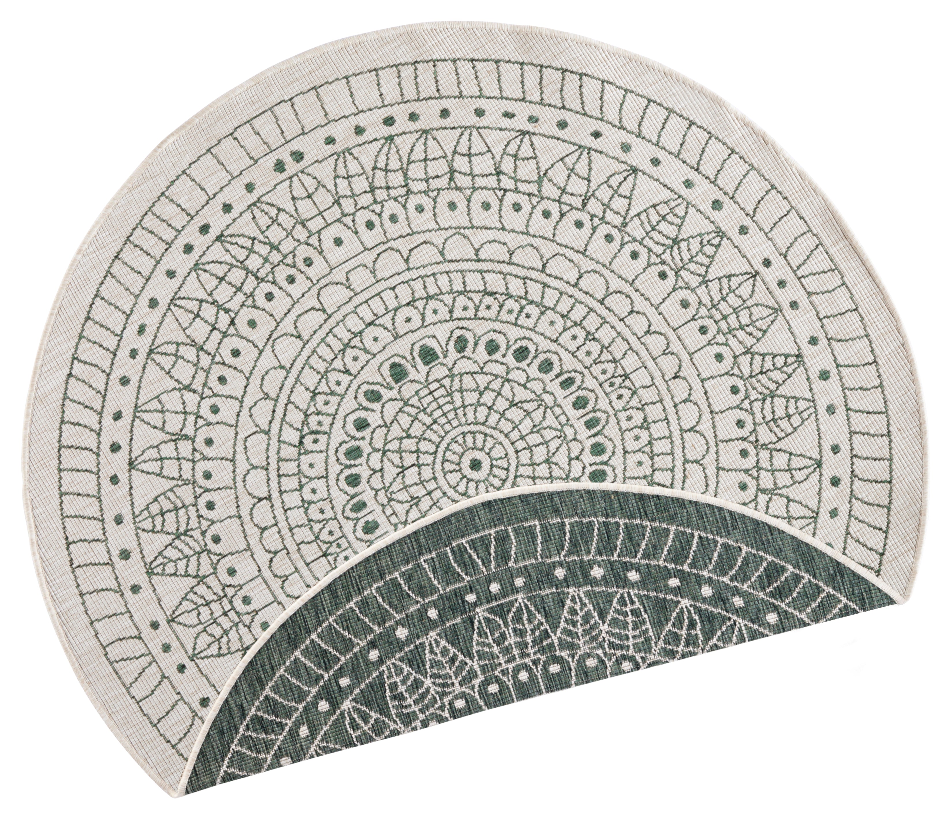 TWIN TÆPPE, GRØN-CREME 103103