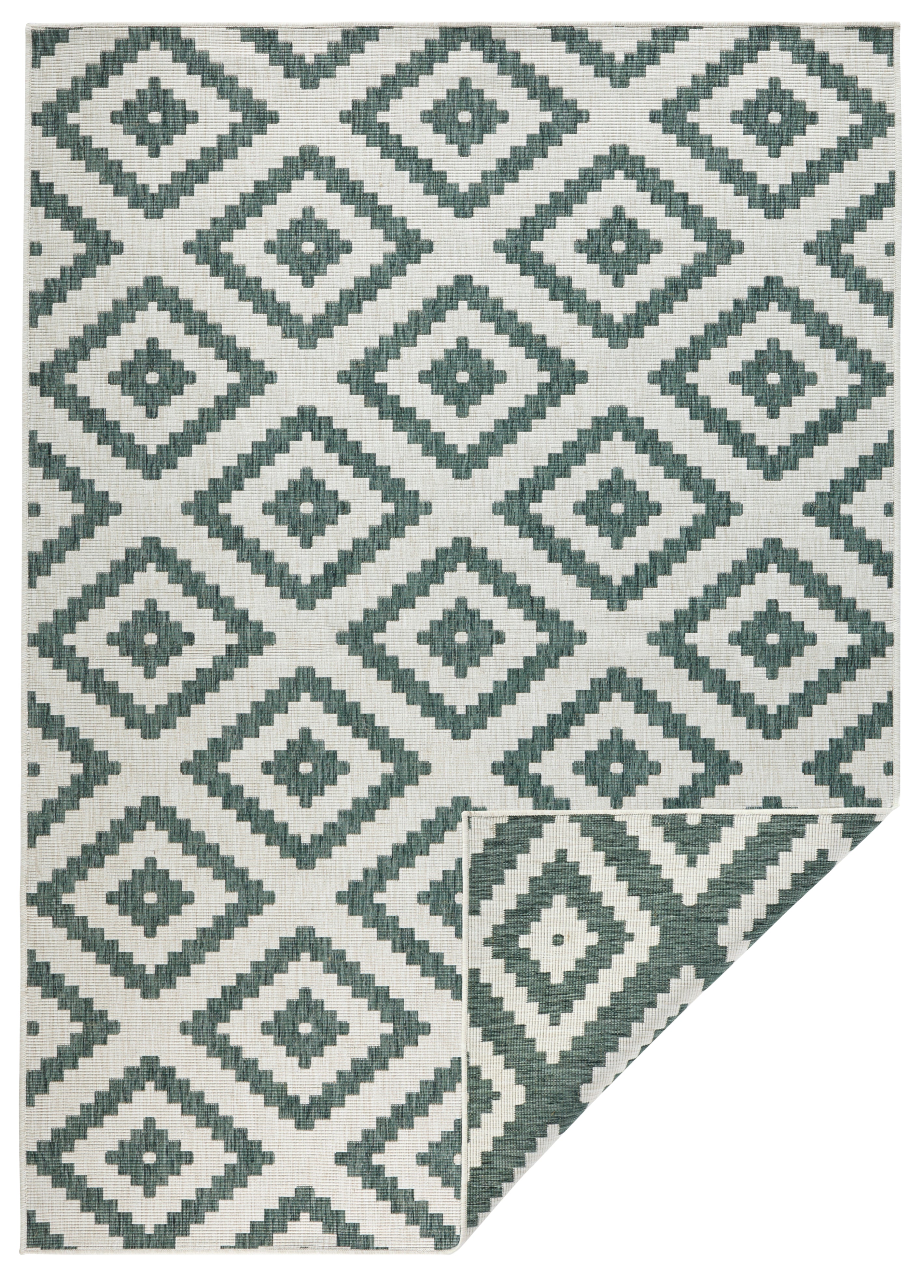 TWIN TÆPPE, GRØN-CREME 103131