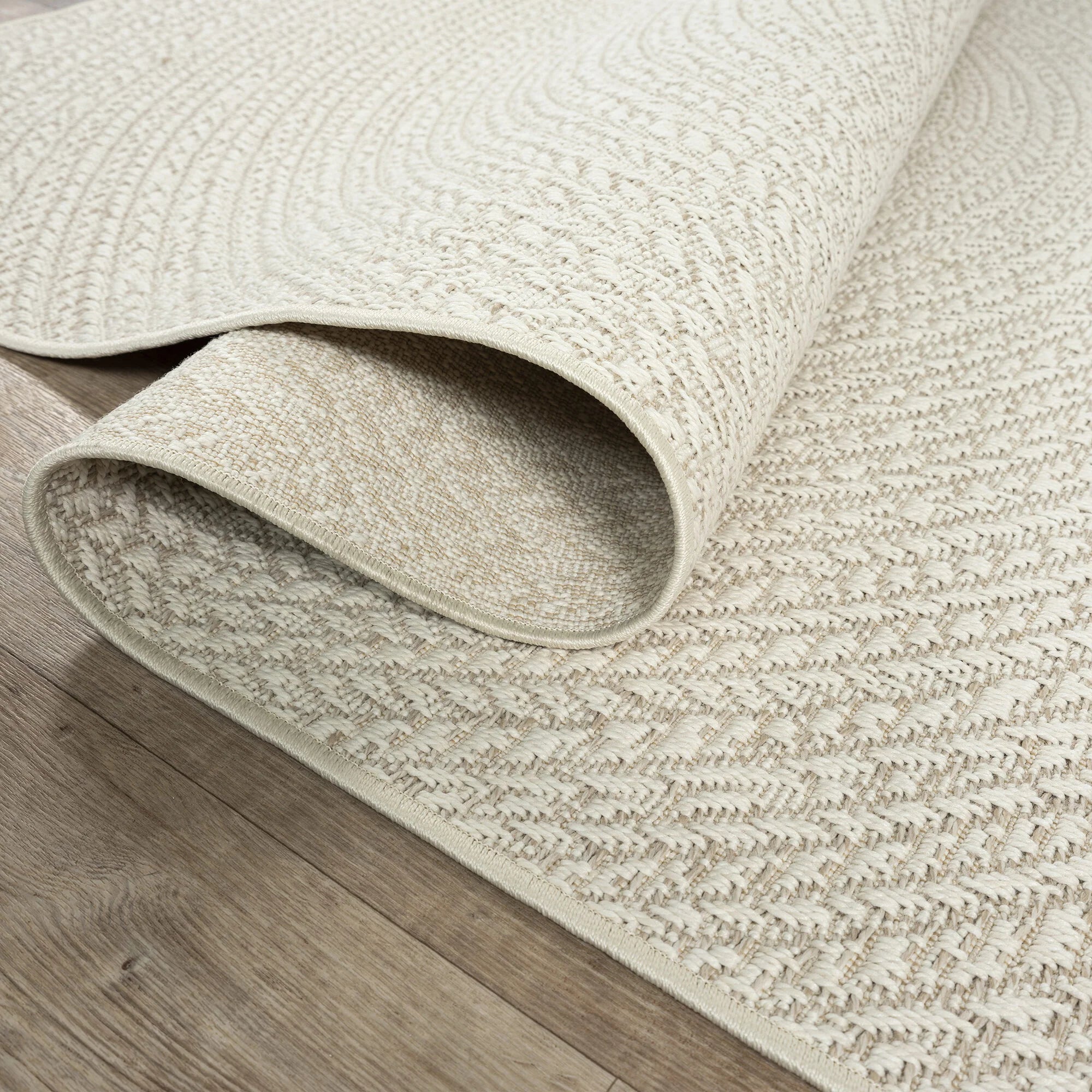 KENZY FLADVÆVET TÆPPE, 5004 167-CREME