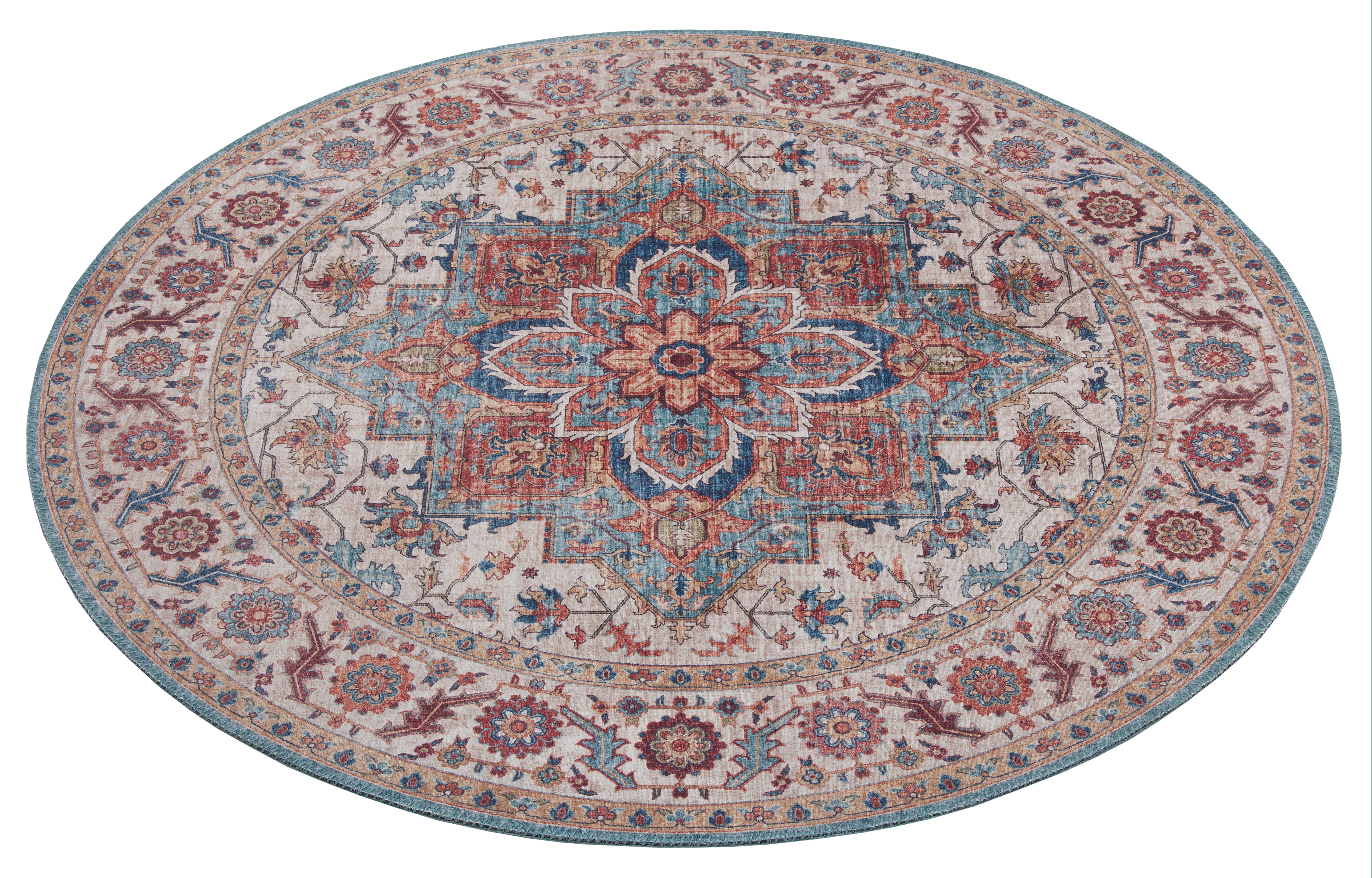 HANSE HOME ASMAR TÆPPE, CYAN-BLÅ 104002