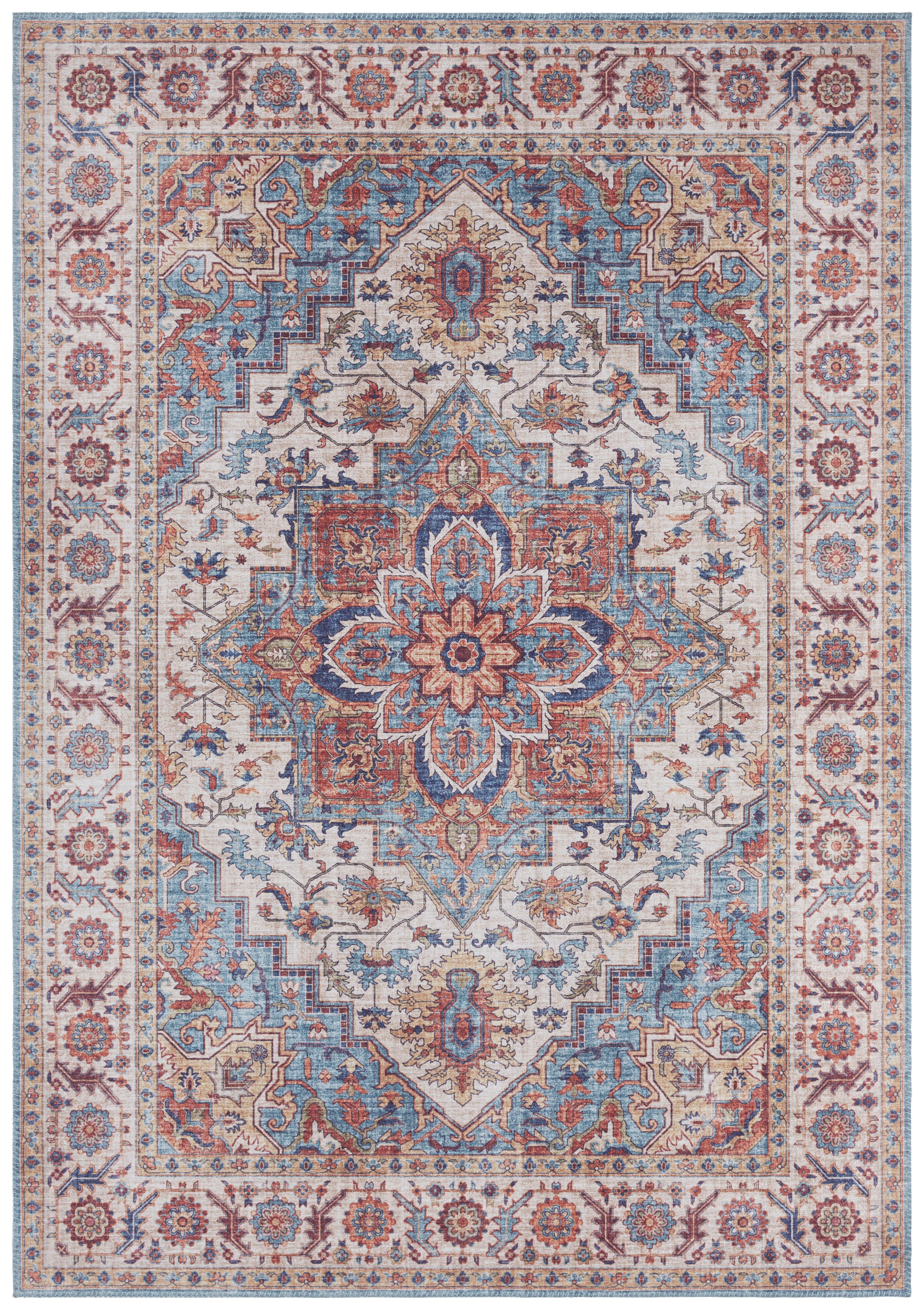 HANSE HOME ASMAR TÆPPE, CYAN-BLÅ 104002