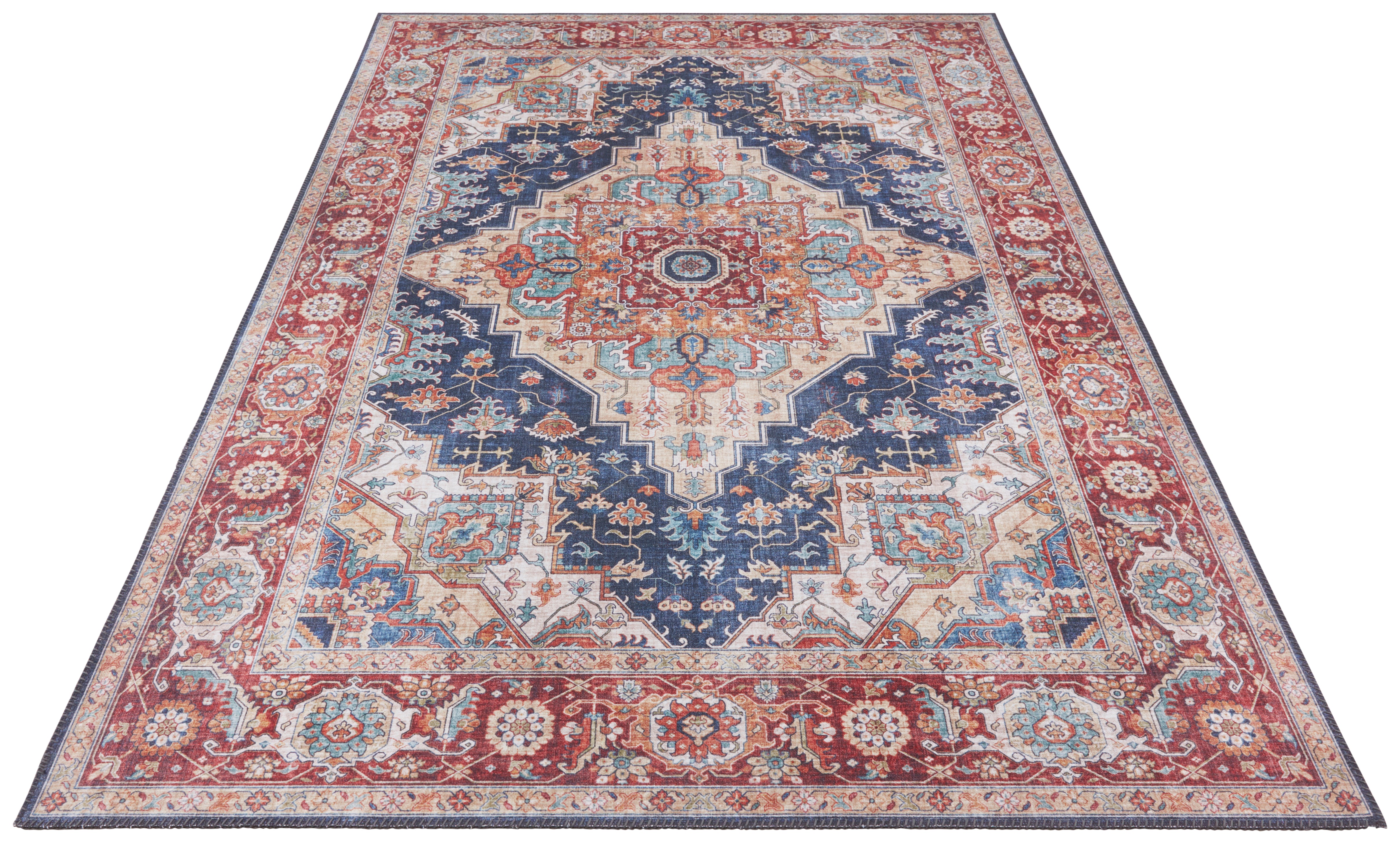 HANSE HOME ASMAR TÆPPE, INDIGO-BLÅ 104017