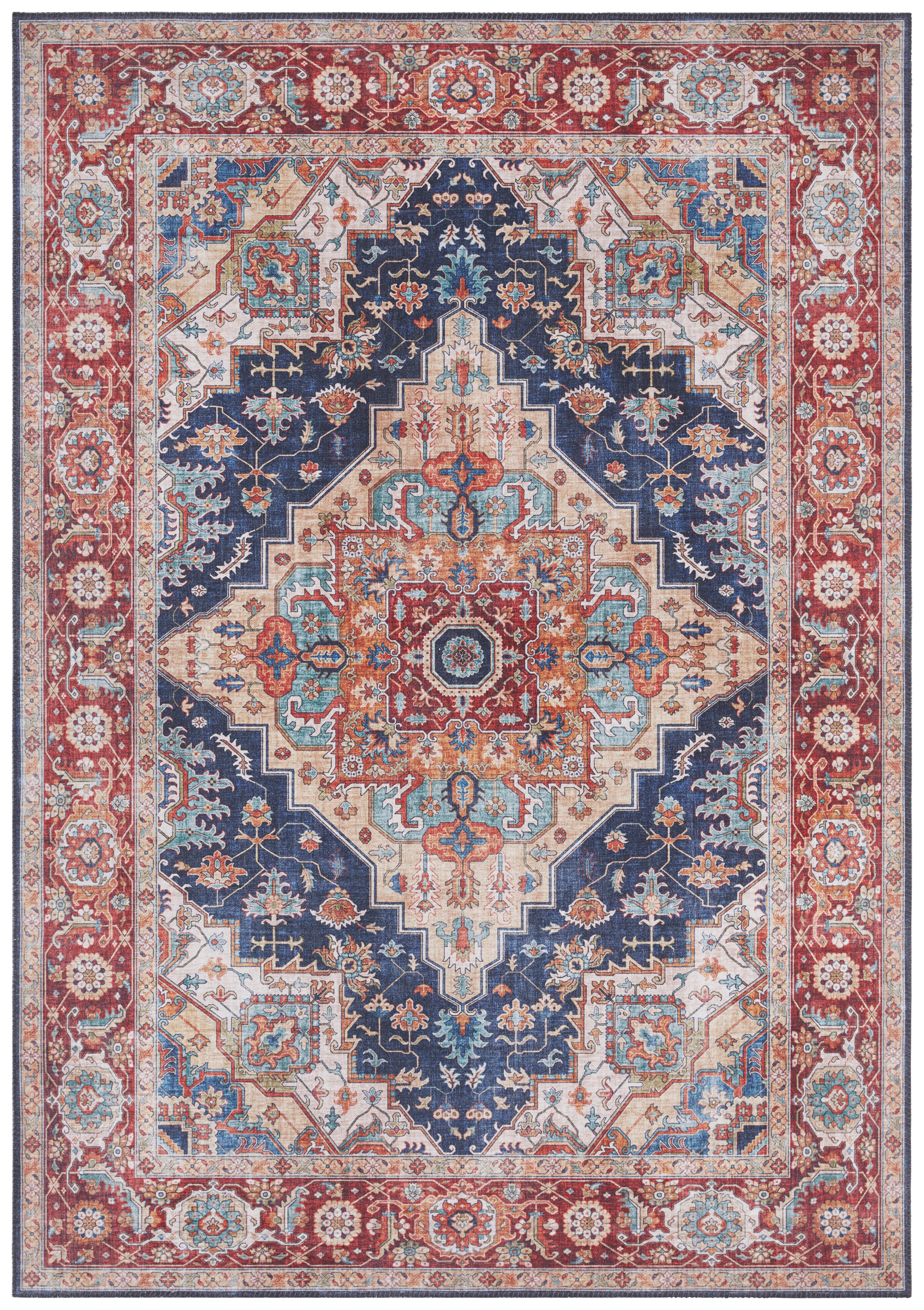 HANSE HOME ASMAR TÆPPE, INDIGO-BLÅ 104017