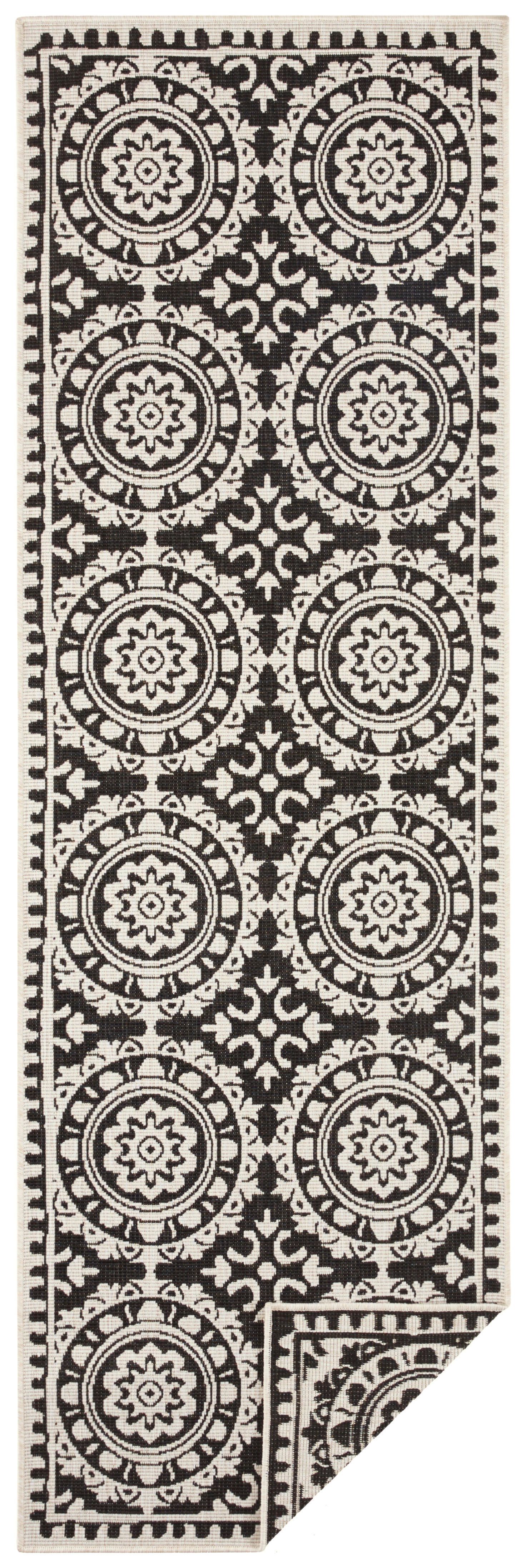 TWIN SUPREME TÆPPELØBER, SORT-CREME 104129