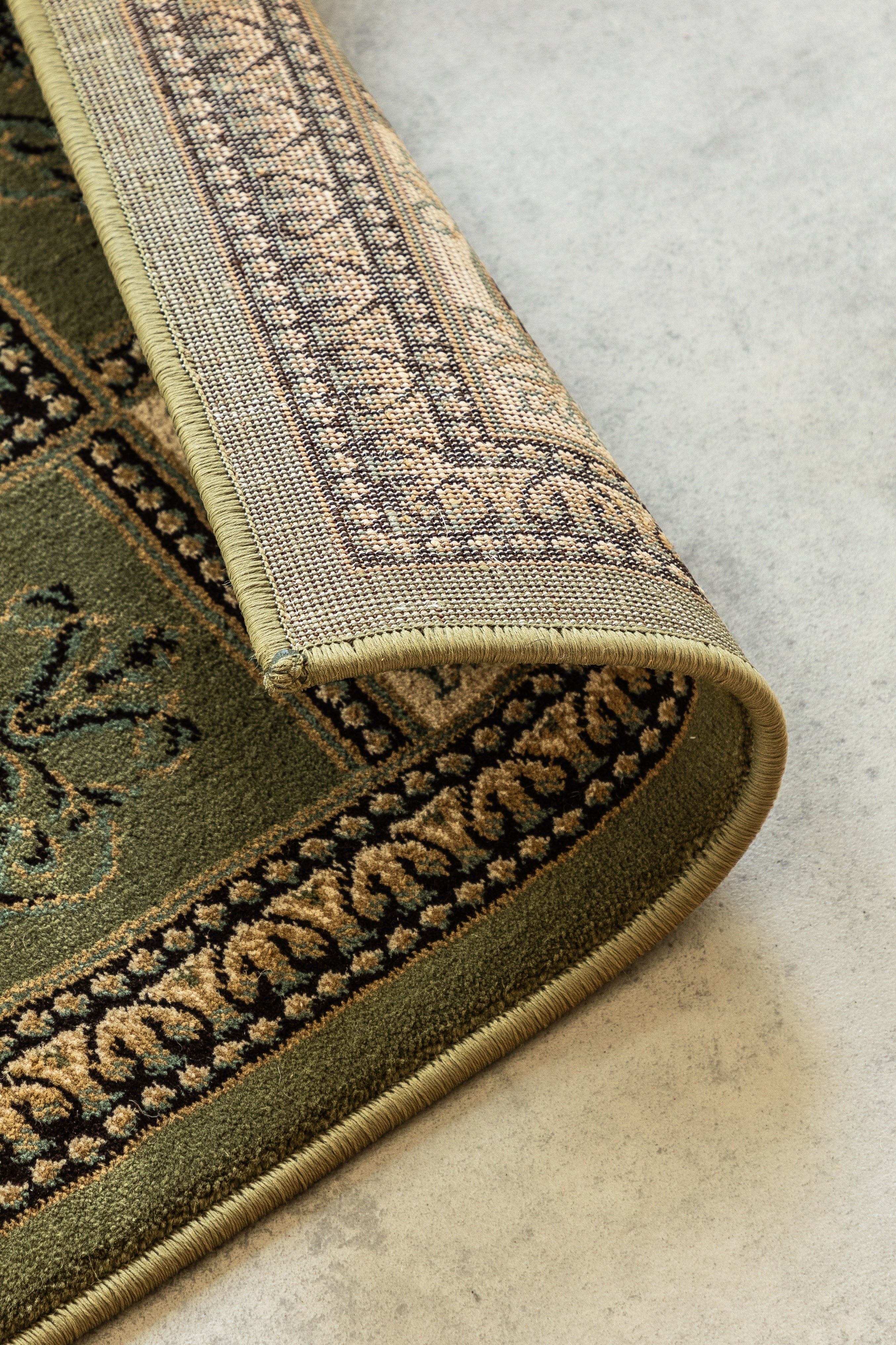 HANSE HOME HERAT - ORIENTALSK TÆPPE, OLIVEN-GRØN-CREME - 105991