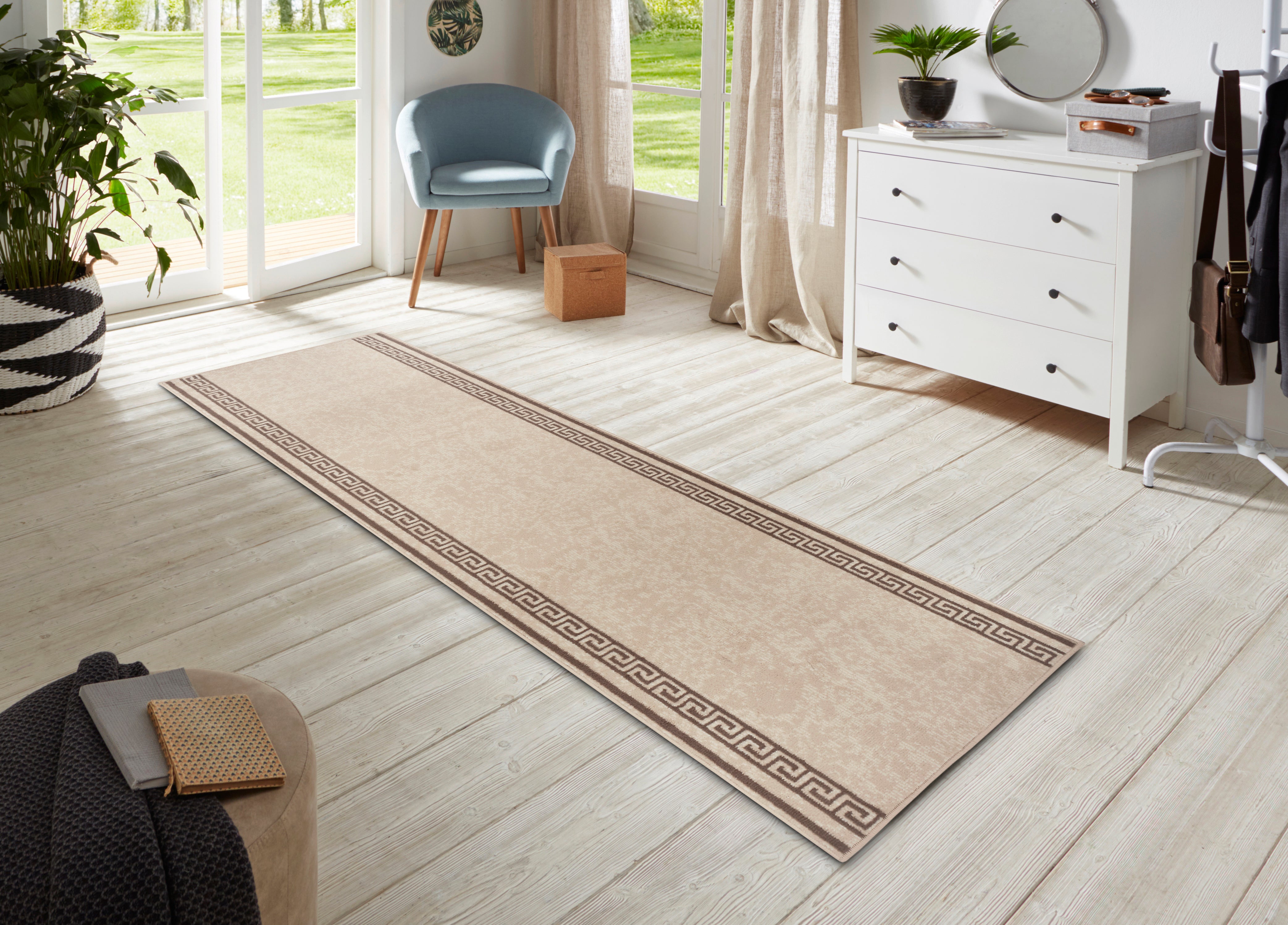 BASIC VELOURS CASA TÆPPELØBER, IVORY 105426