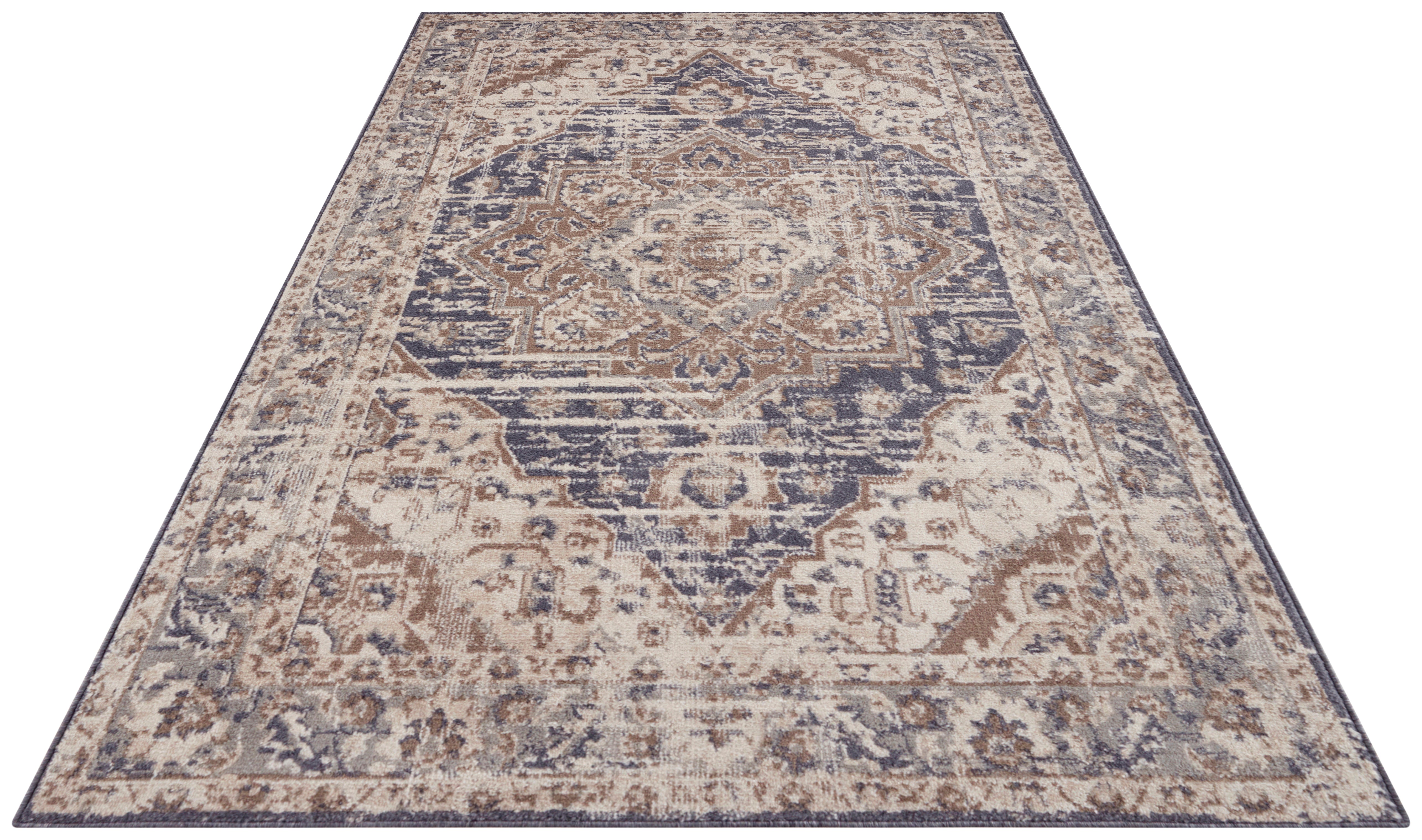 TERRAIN TÆPPE, CREME-BLÅ 105595