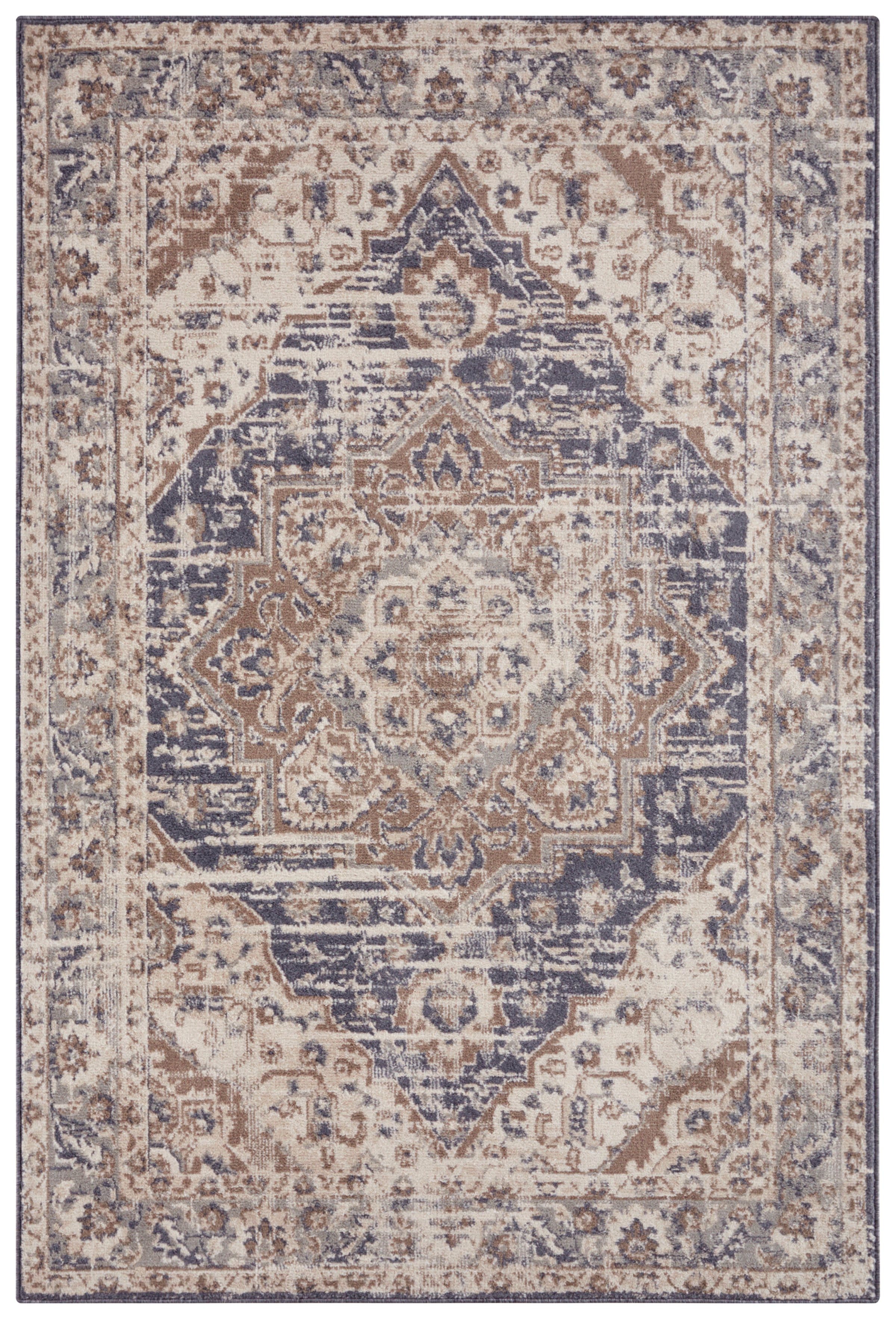 TERRAIN TÆPPE, CREME-BLÅ 105595