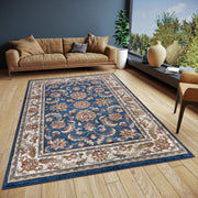 LUXOR TÆPPE BLÅ-CREME 105640