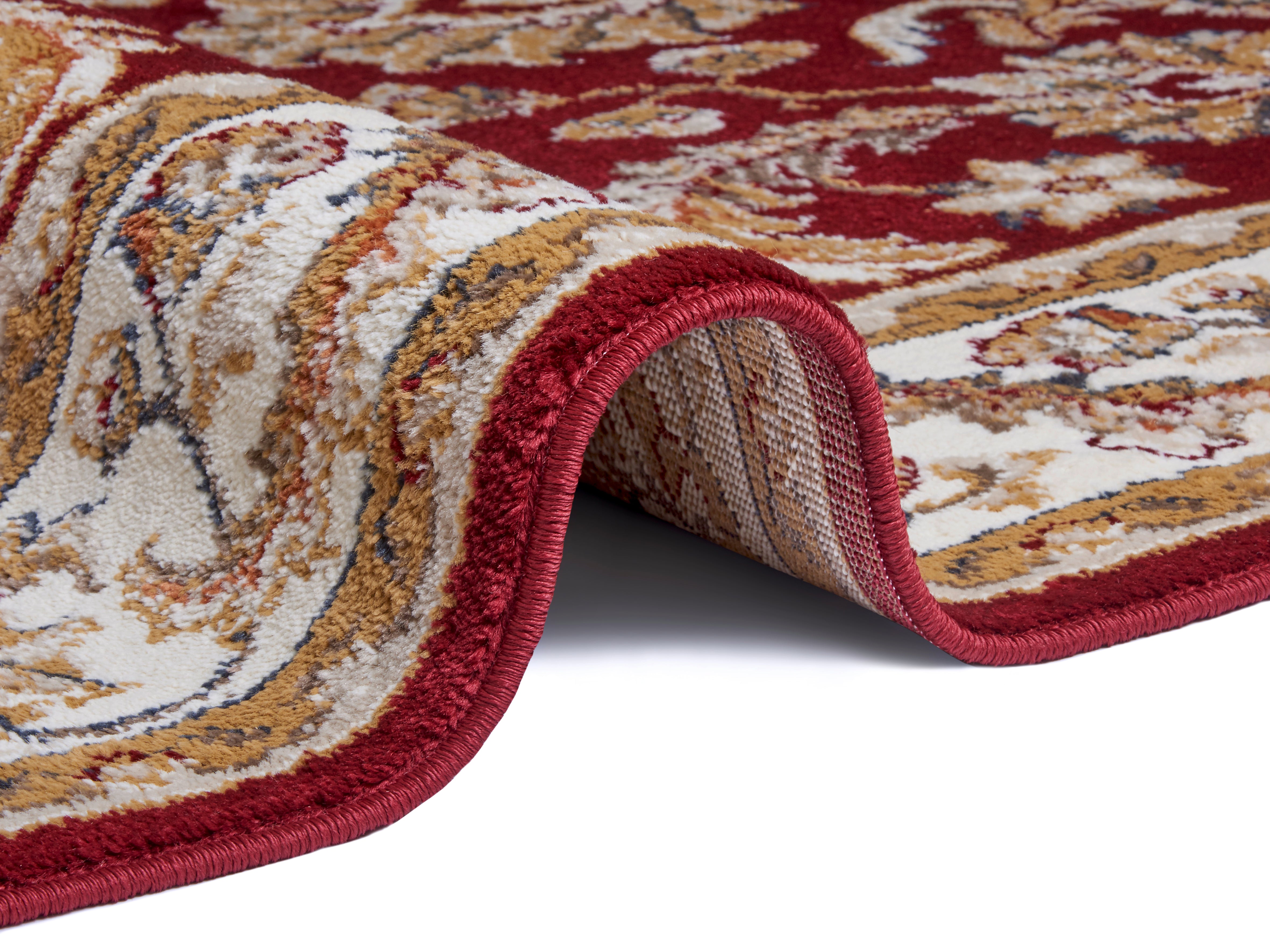 LUXOR TÆPPE RØD-CREME 105642