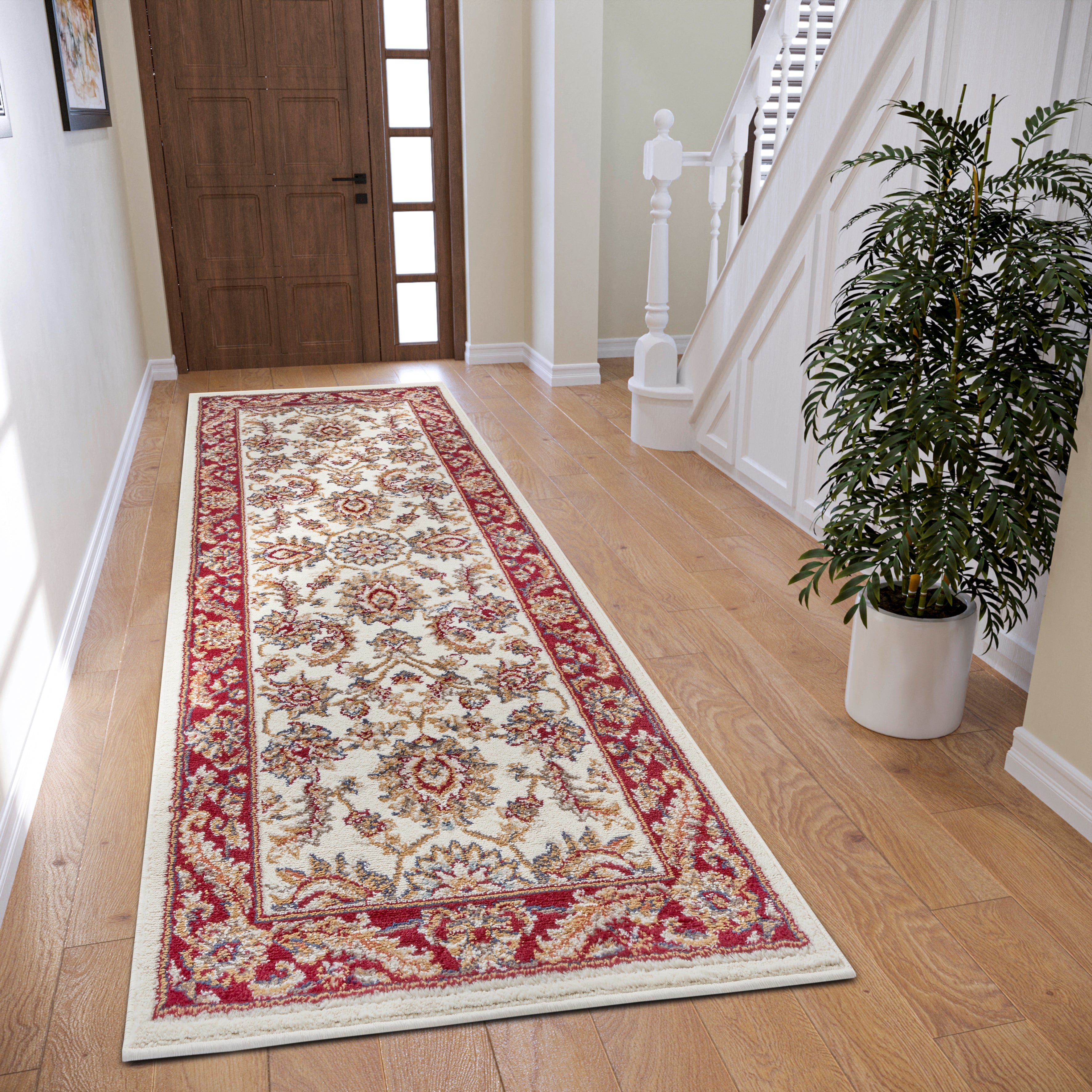 LUXOR TÆPPE CREME-RØD 105643