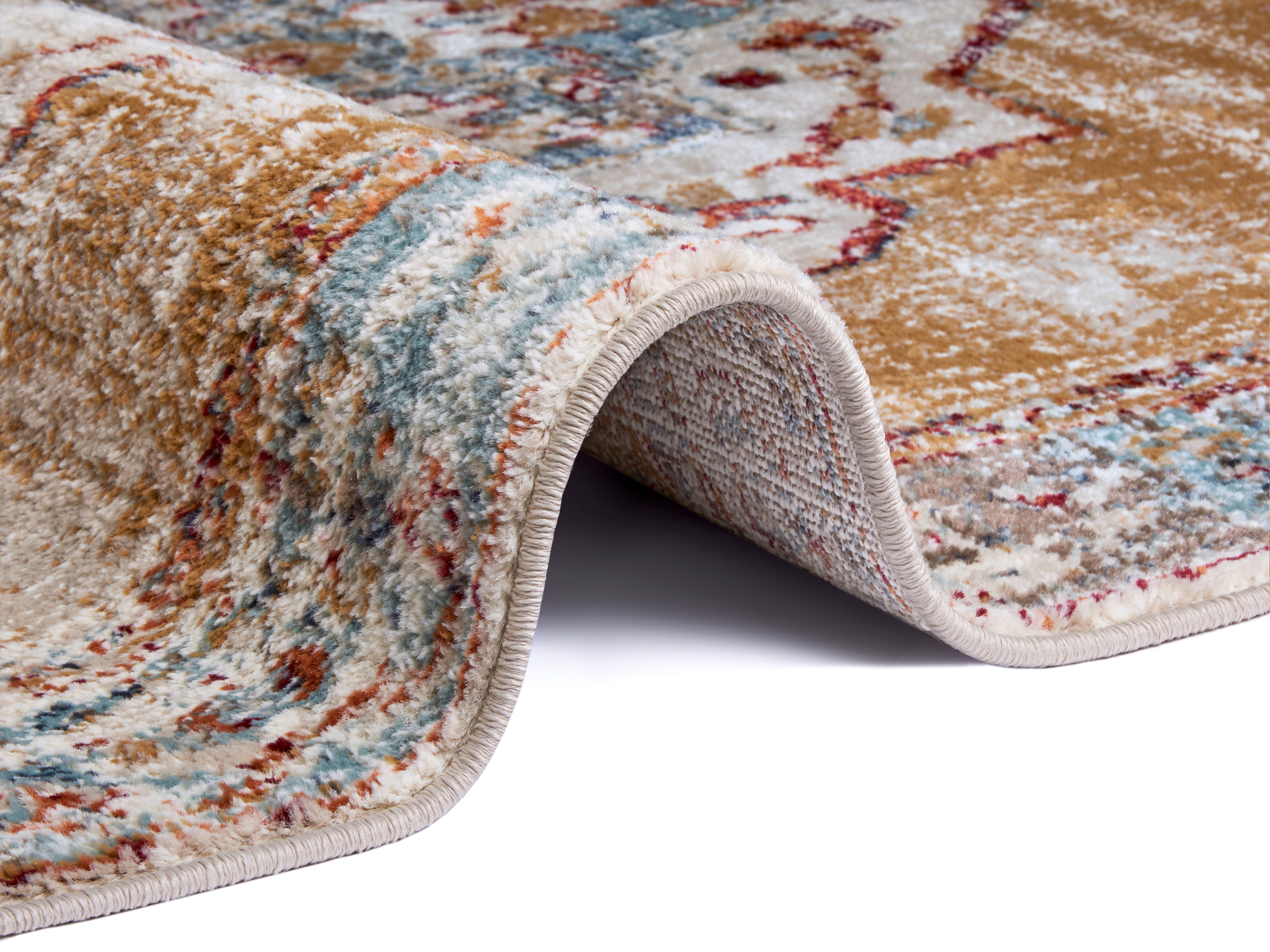 LUXOR TÆPPE BEIGE-BLÅ 105645