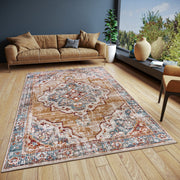 LUXOR TÆPPE BEIGE-BLÅ 105645