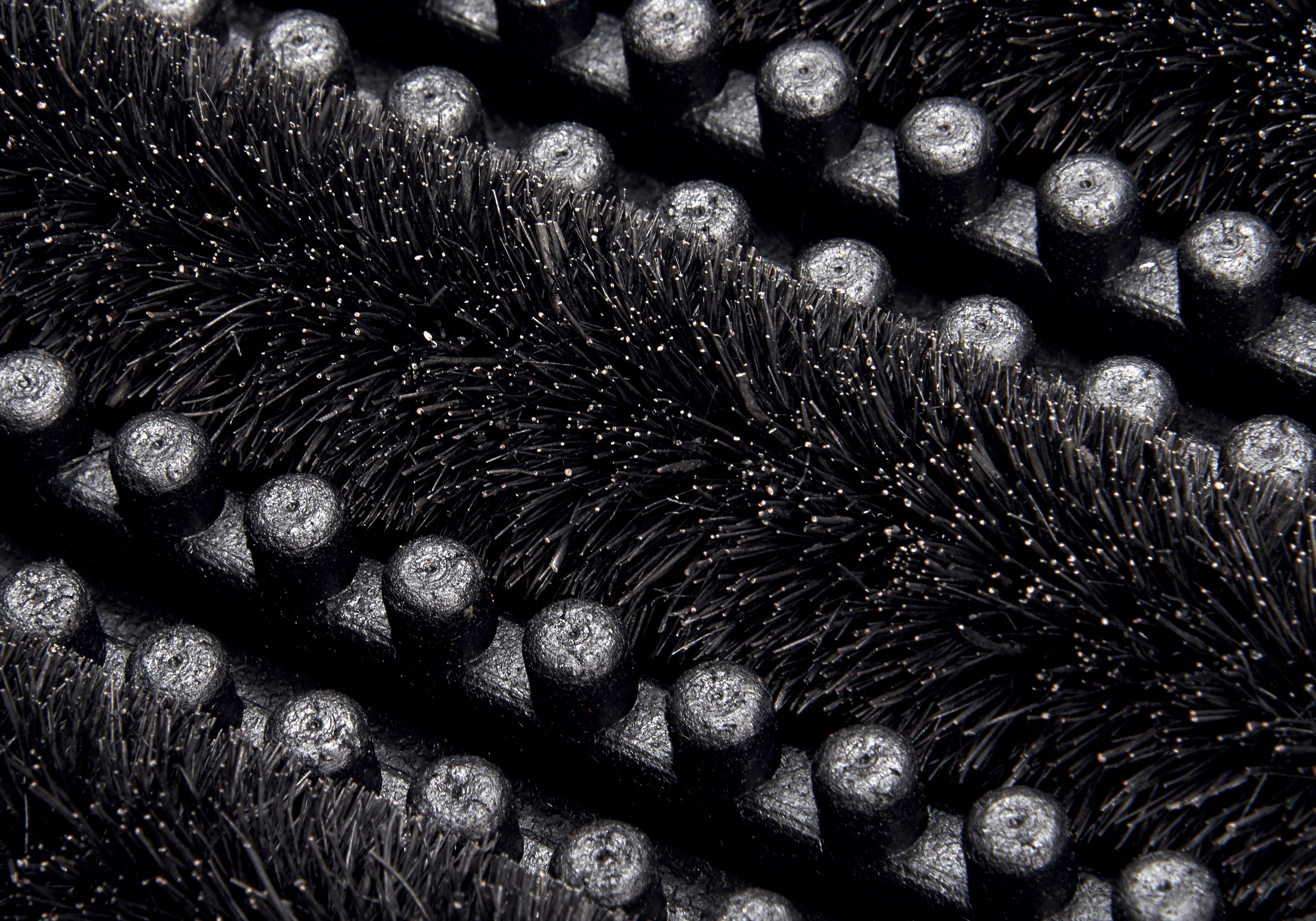 DØRMÅTTE GUMMI-KOKOS, BRUSHES SORT KOKOS
