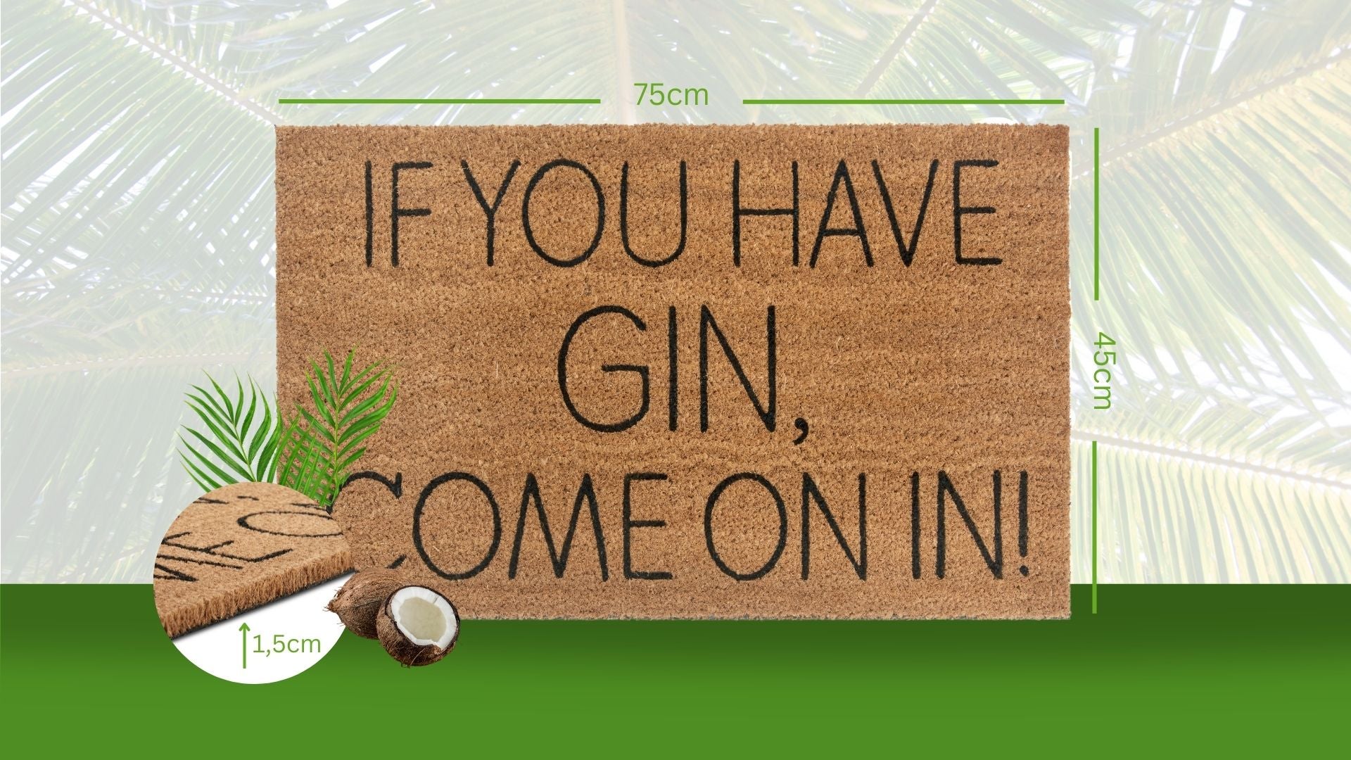 DØRMÅTTE KOKOS - GIN