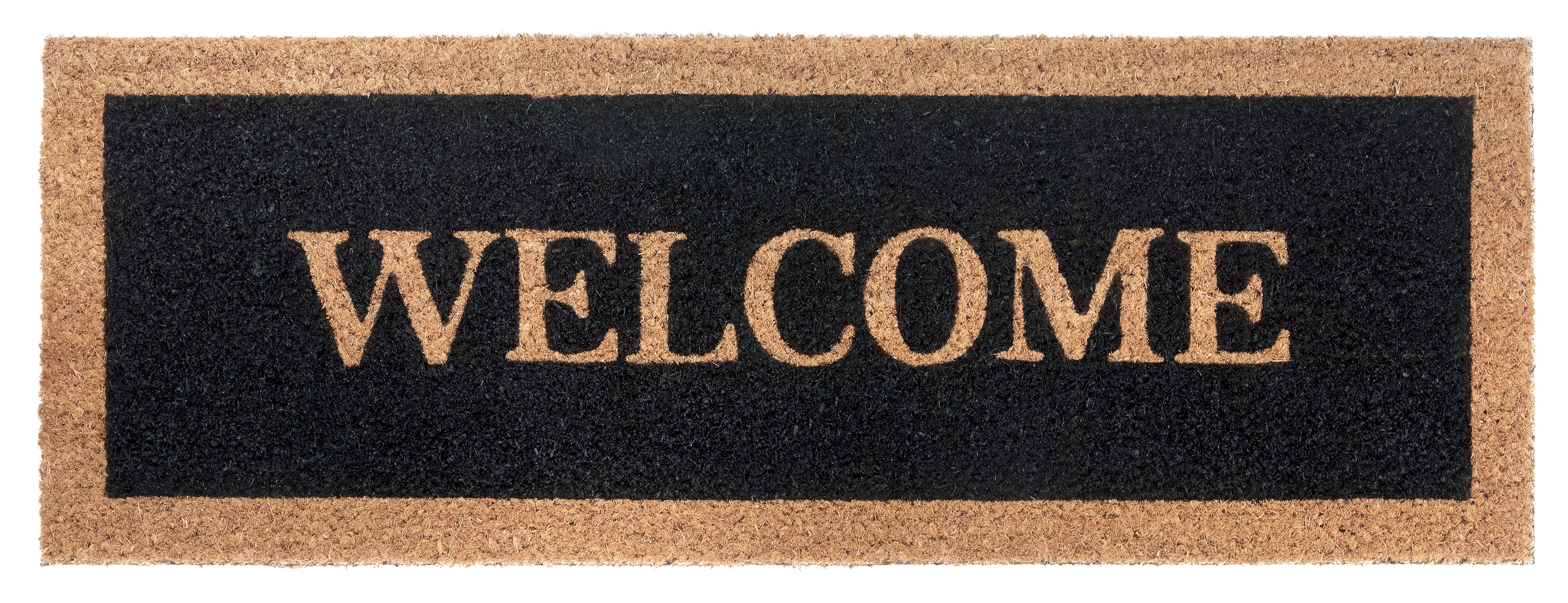DØRMÅTTE KOKOS - WELCOME SORT AFLANG