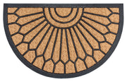 DØRMÅTTE GUMMI-KOKOS - HALVRUND GEOMETRI ORNAMENT