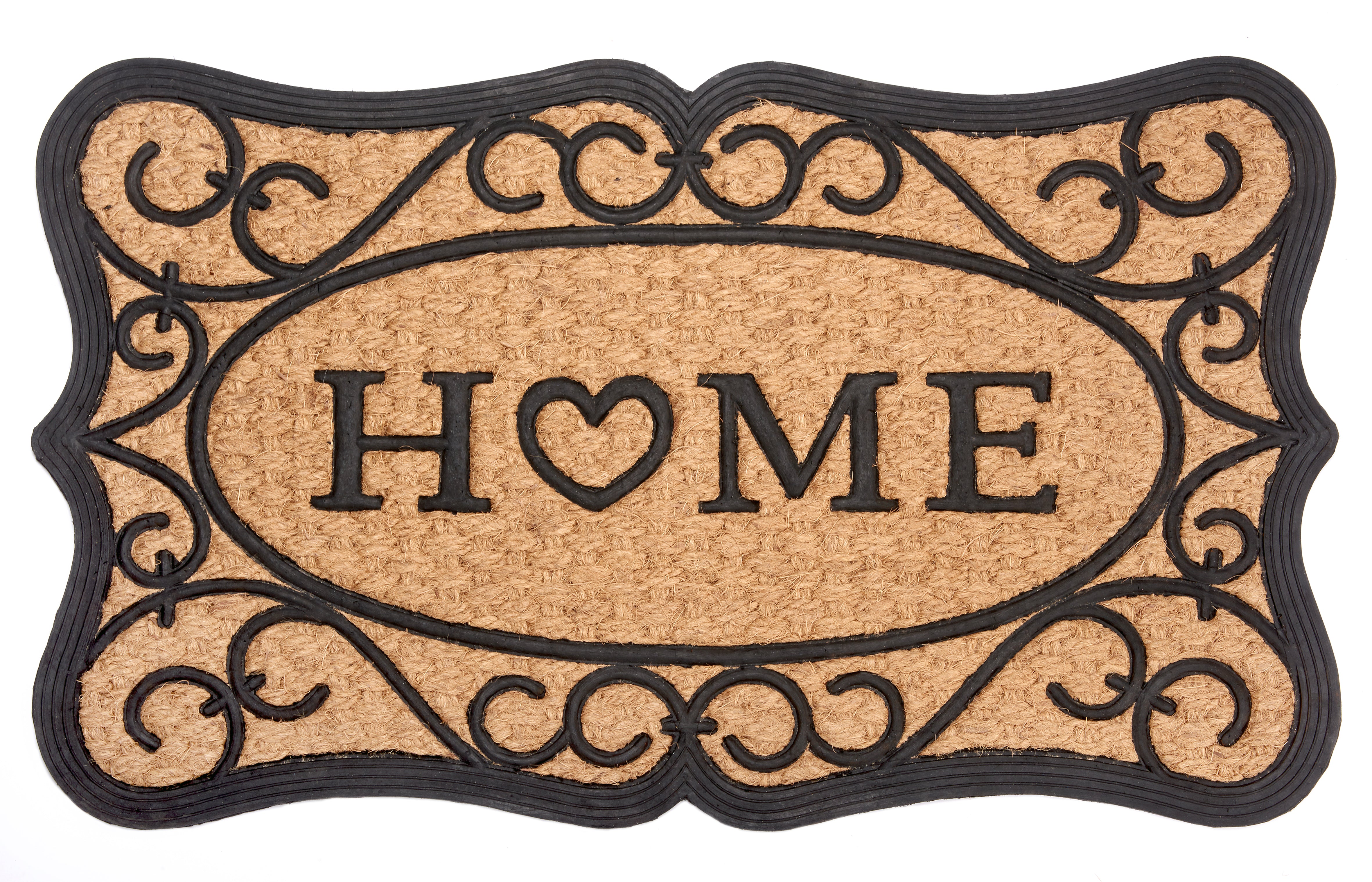 DØRMÅTTE GUMMI KOKOS - HEART HOME ORNAMENT