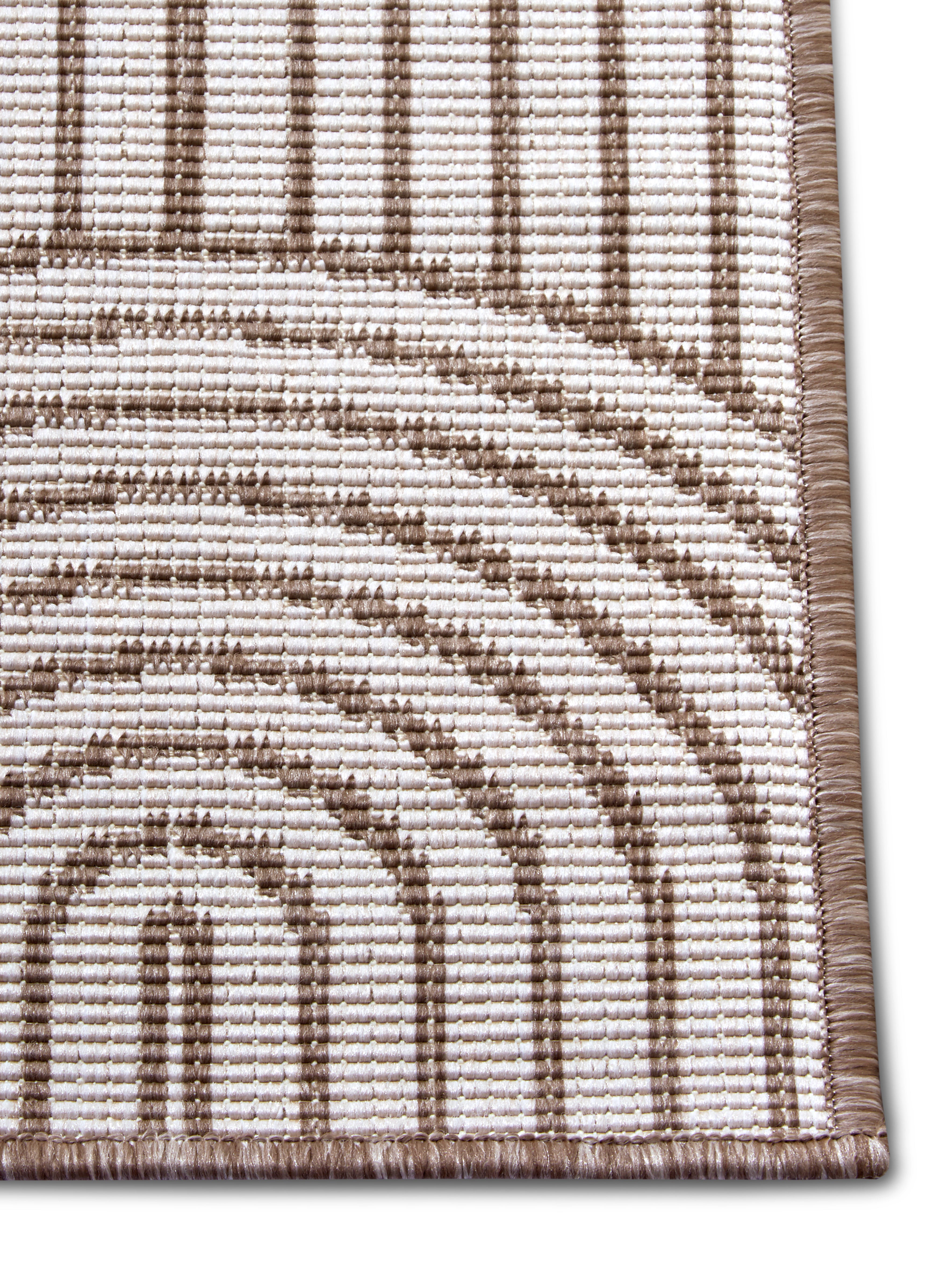 FLADVÆVET VENDBART TÆPPE PANGLI, LINEN 105850