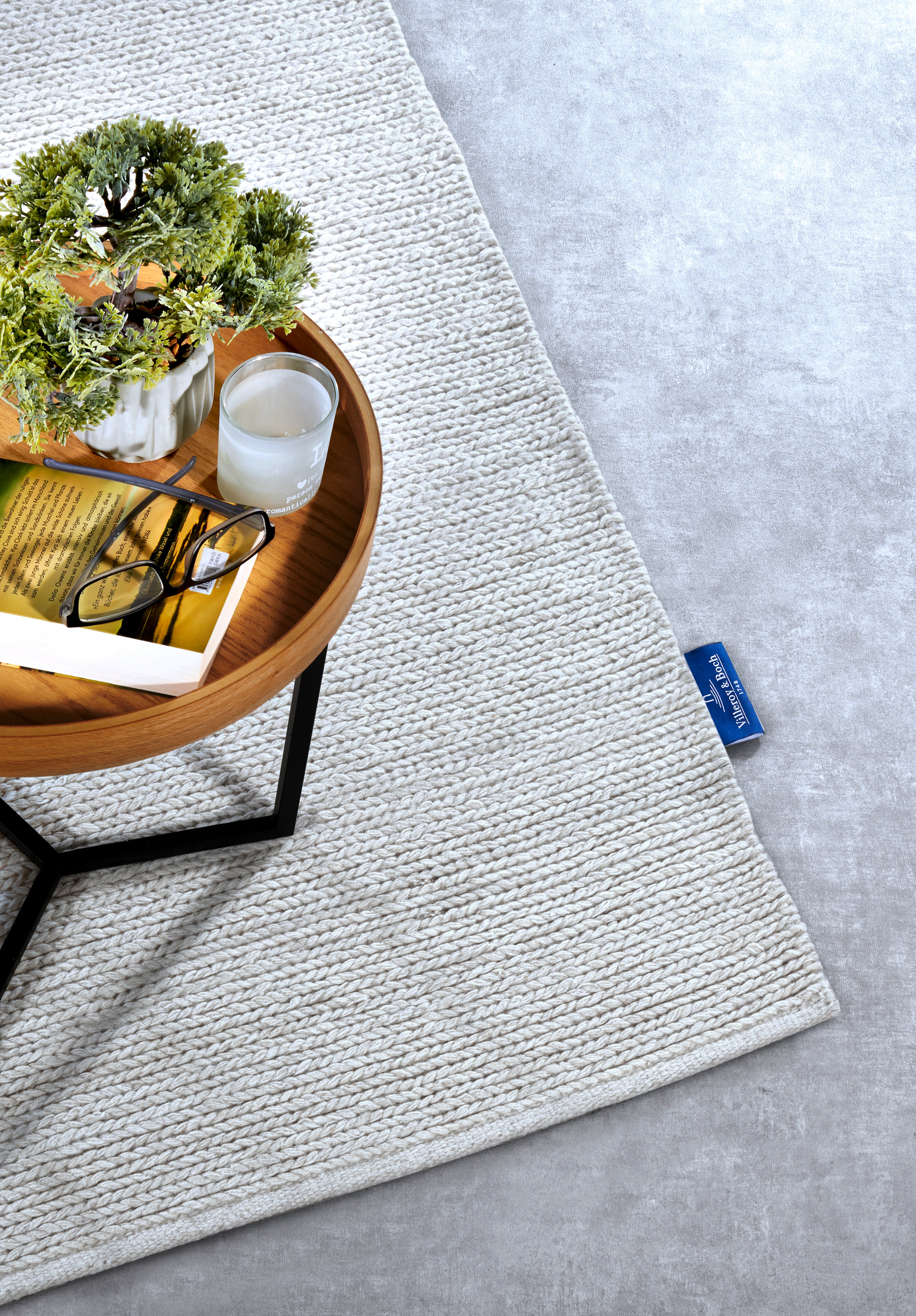 VILLEROY & BOCH 106048 ULD TÆPPE  FRANCOIS NATURLIG HVID