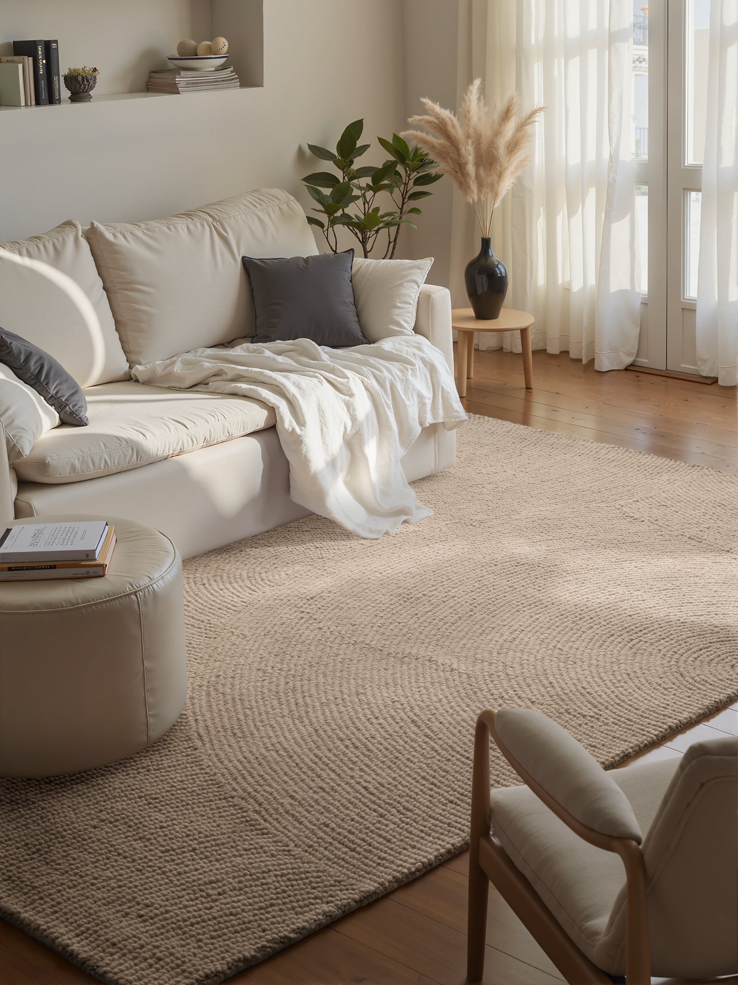 ELIN ULDTÆPPE, LYS BEIGE 106221