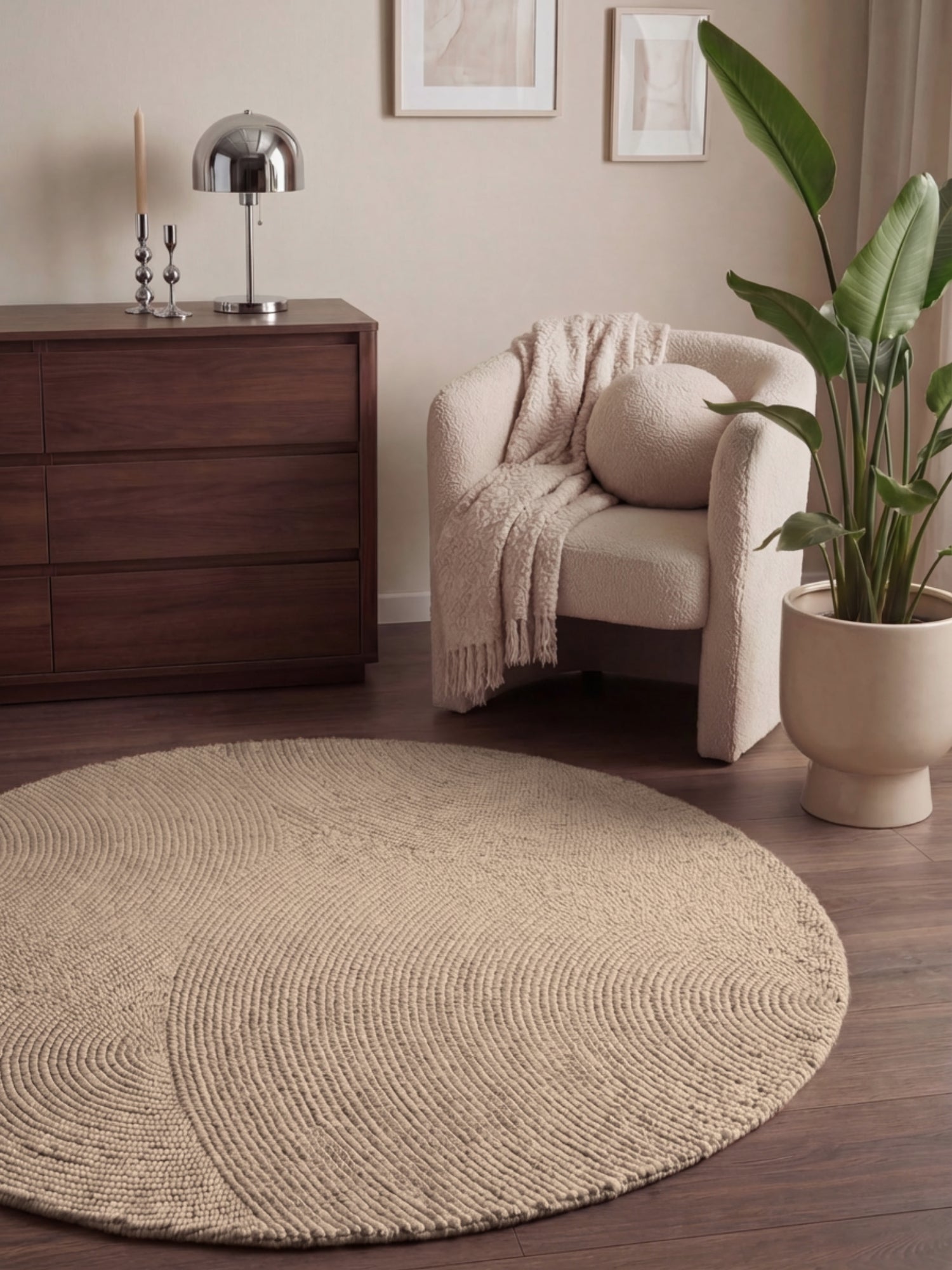 ELIN ULDTÆPPE, LYS BEIGE 106221