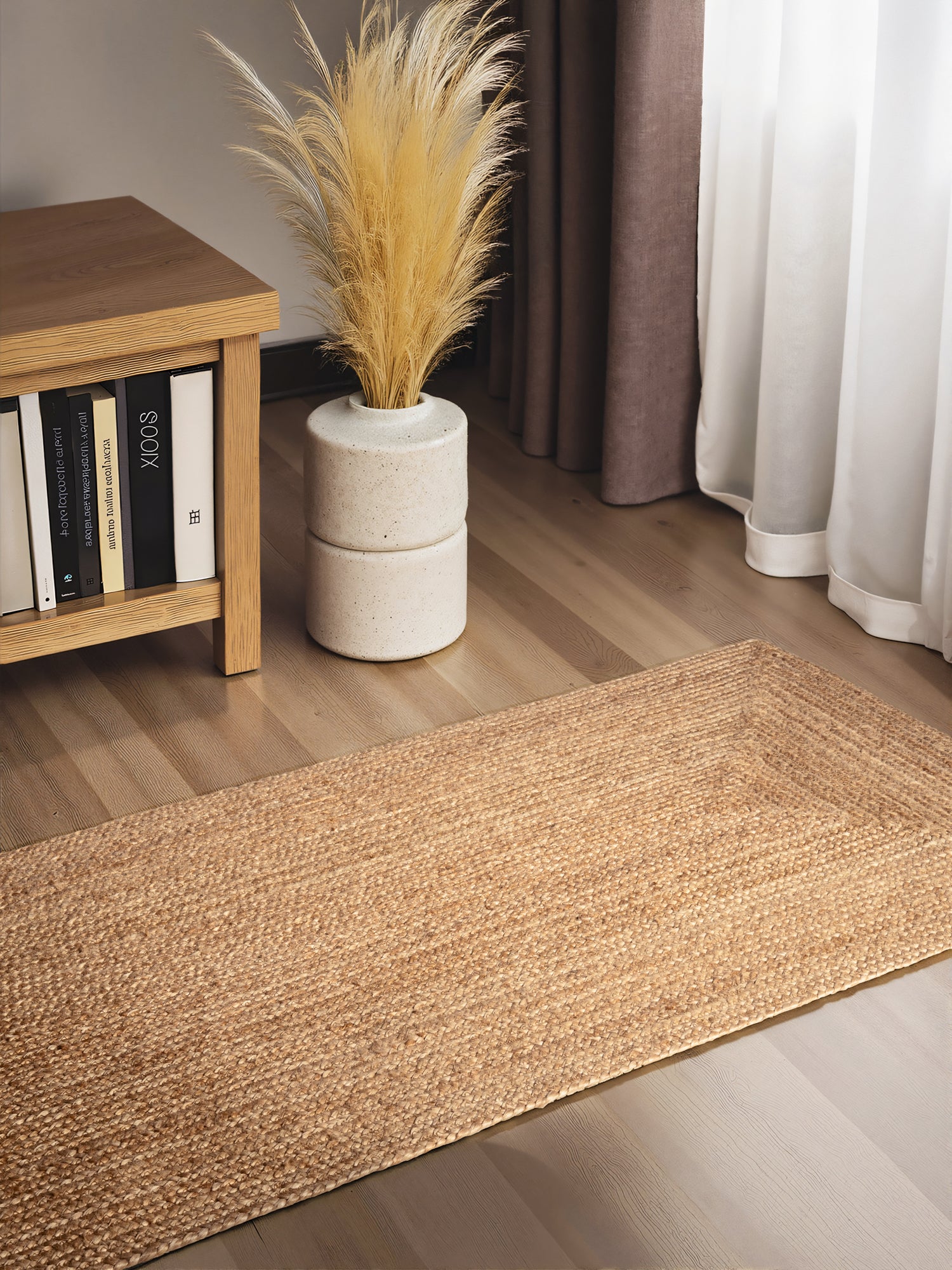 SARILA JUTE TÆPPE, 106223 NATUR-BRUN