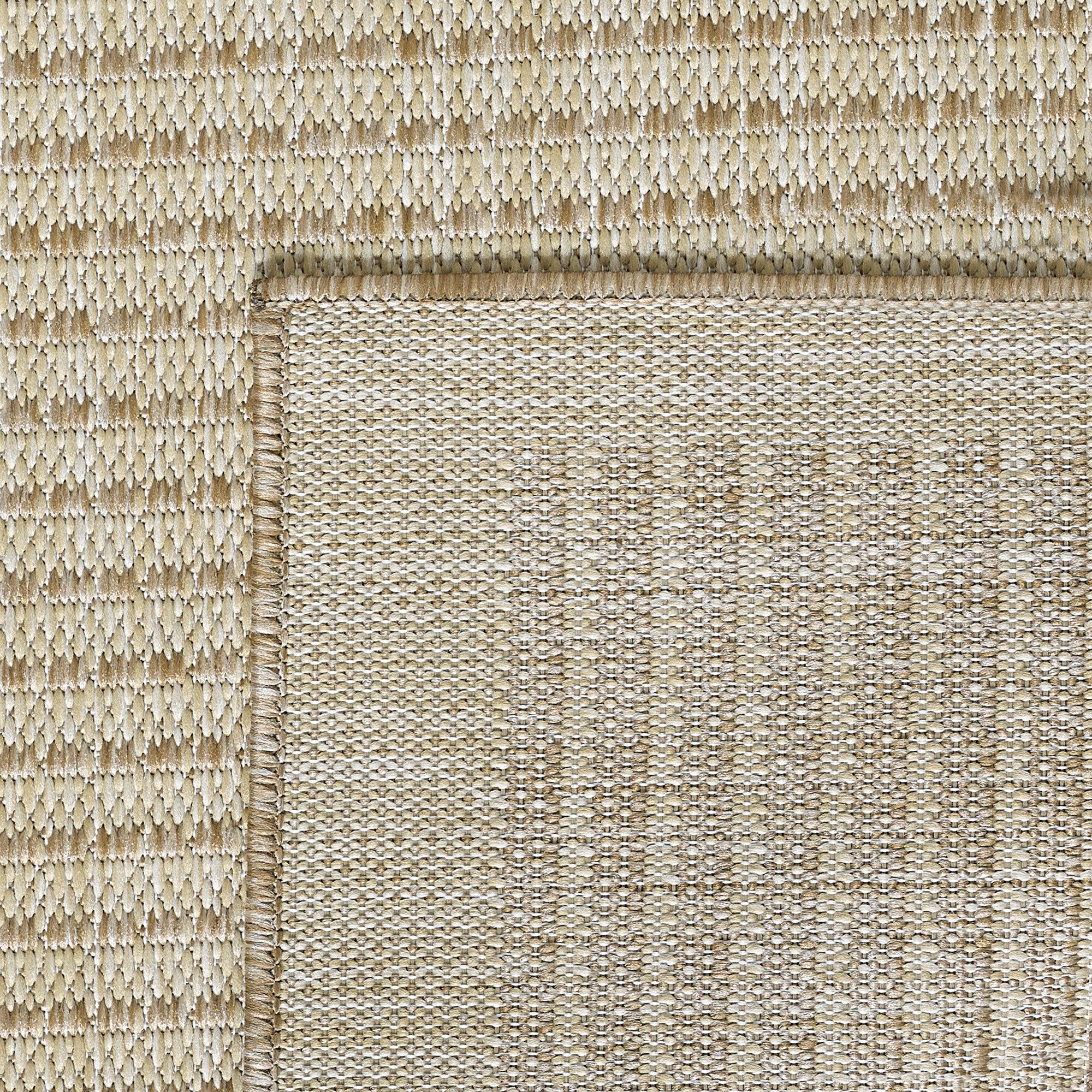 GIZA FLADVÆVET TÆPPE BEIGE- 1410