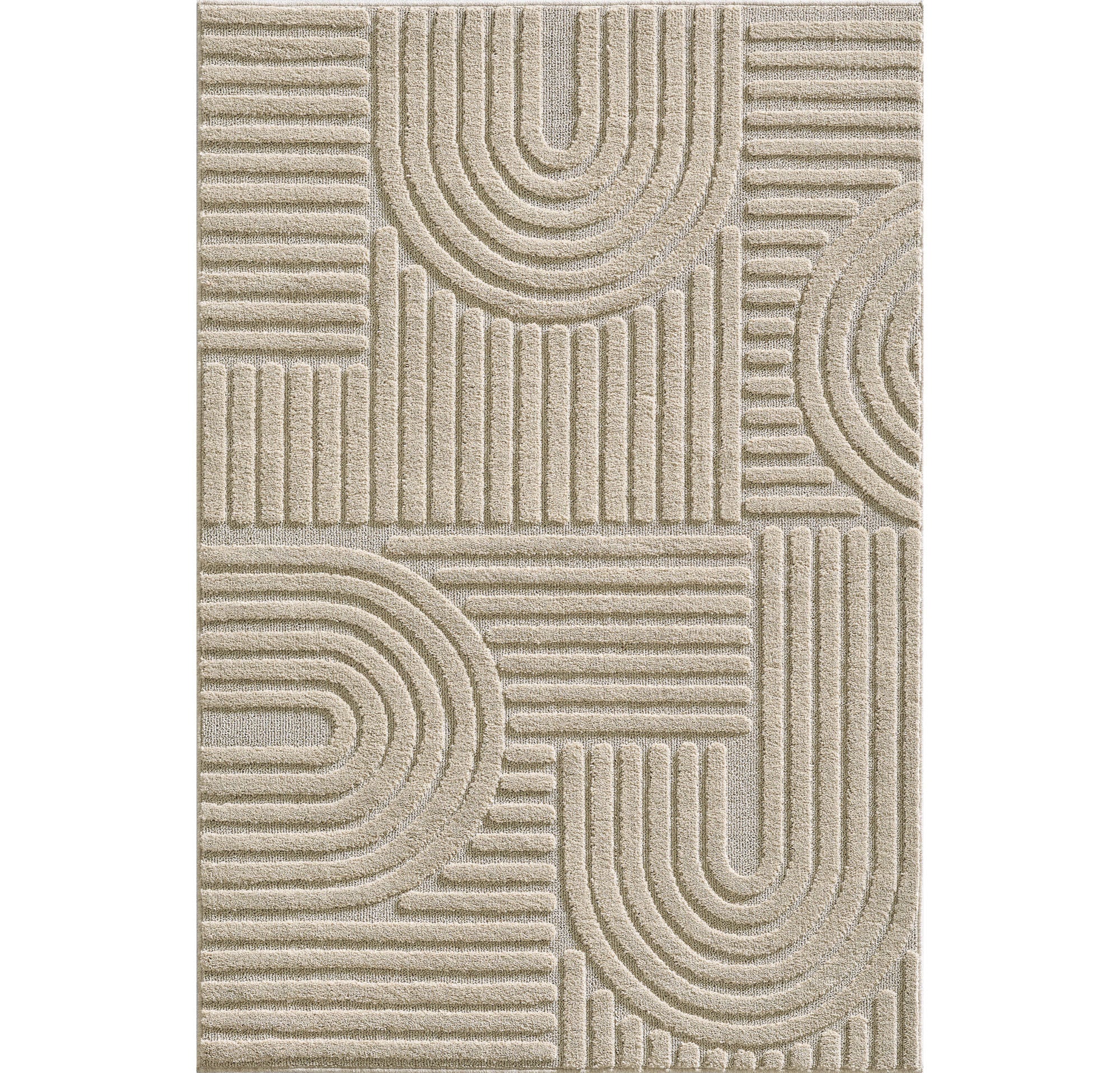ART MODERNE TÆPPE BEIGE - 1121
