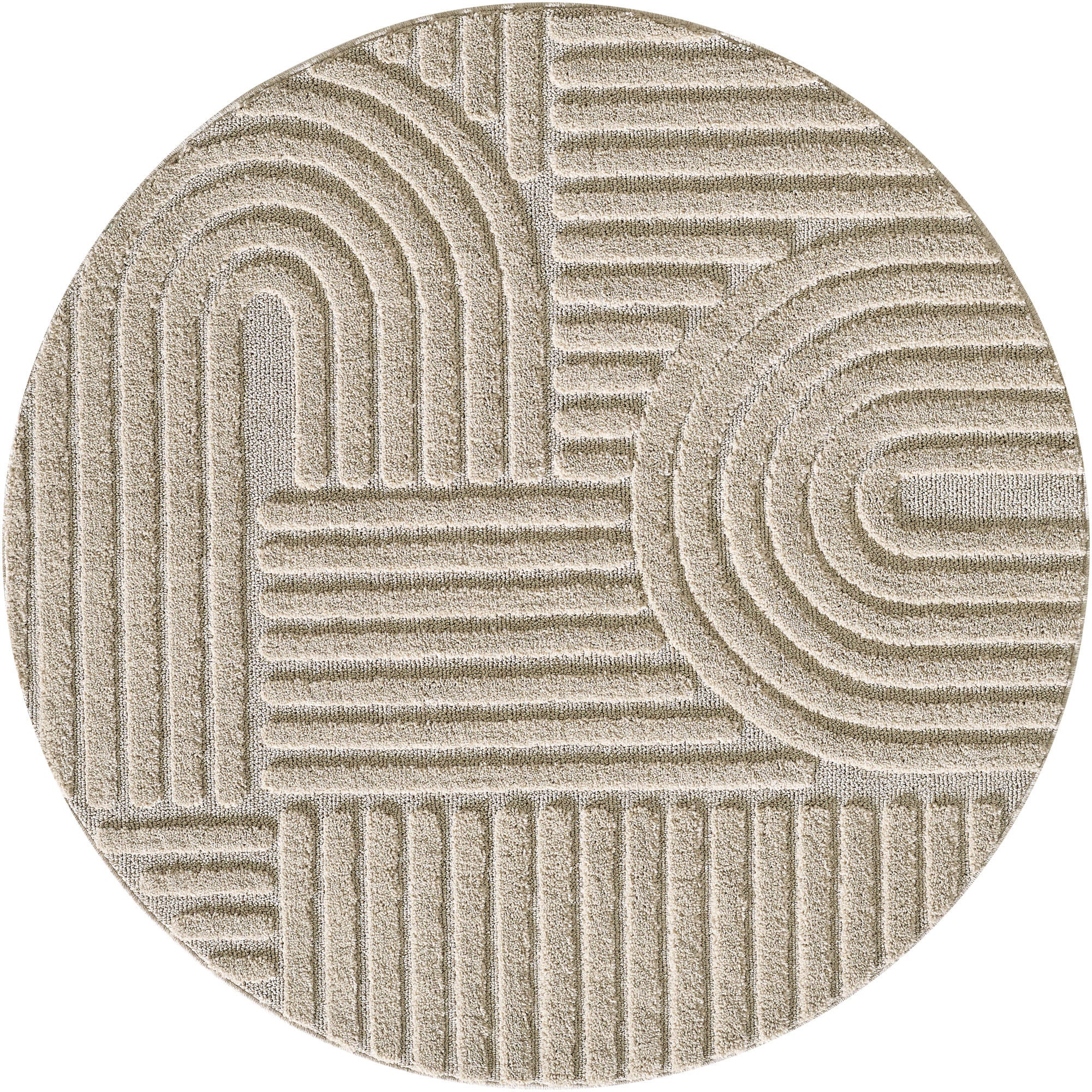 ART MODERNE TÆPPE BEIGE - 1121