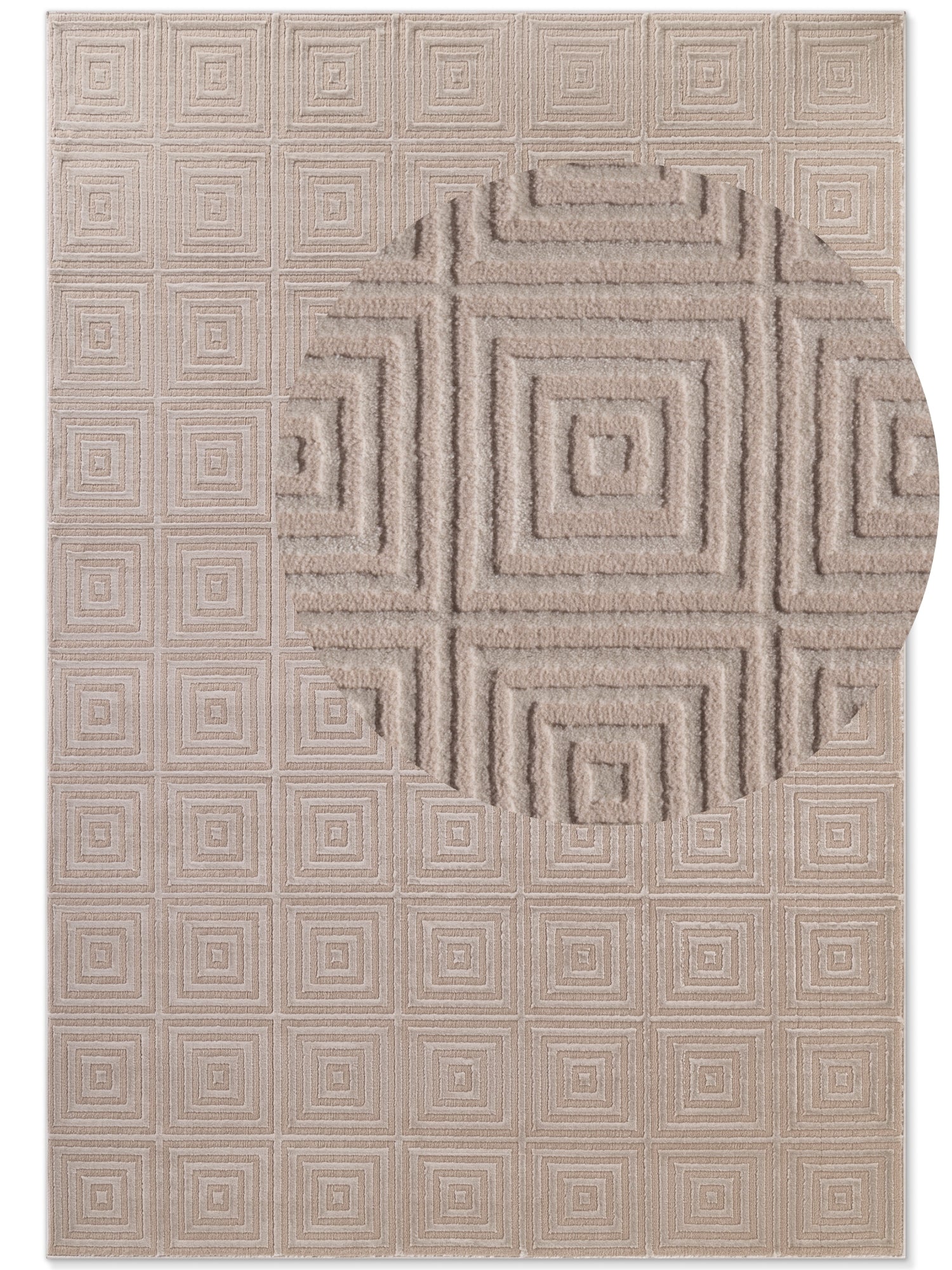 PEARLES MODERNE TÆPPE, CREME-BEIGE 106183