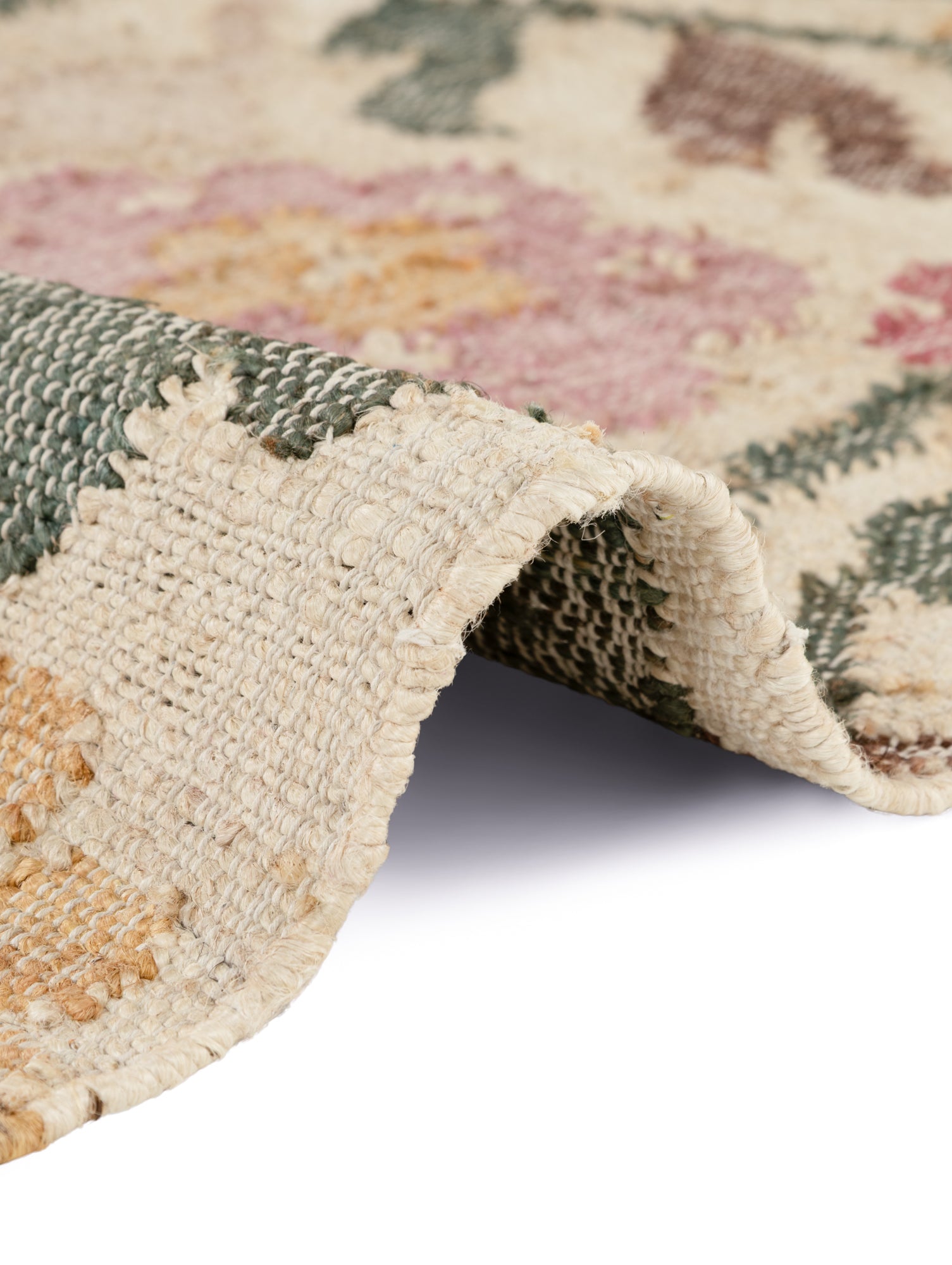 ROYA AFGHANSK HÅNDVÆVET KELIM TÆPPE, 106259 CREME-MULTI