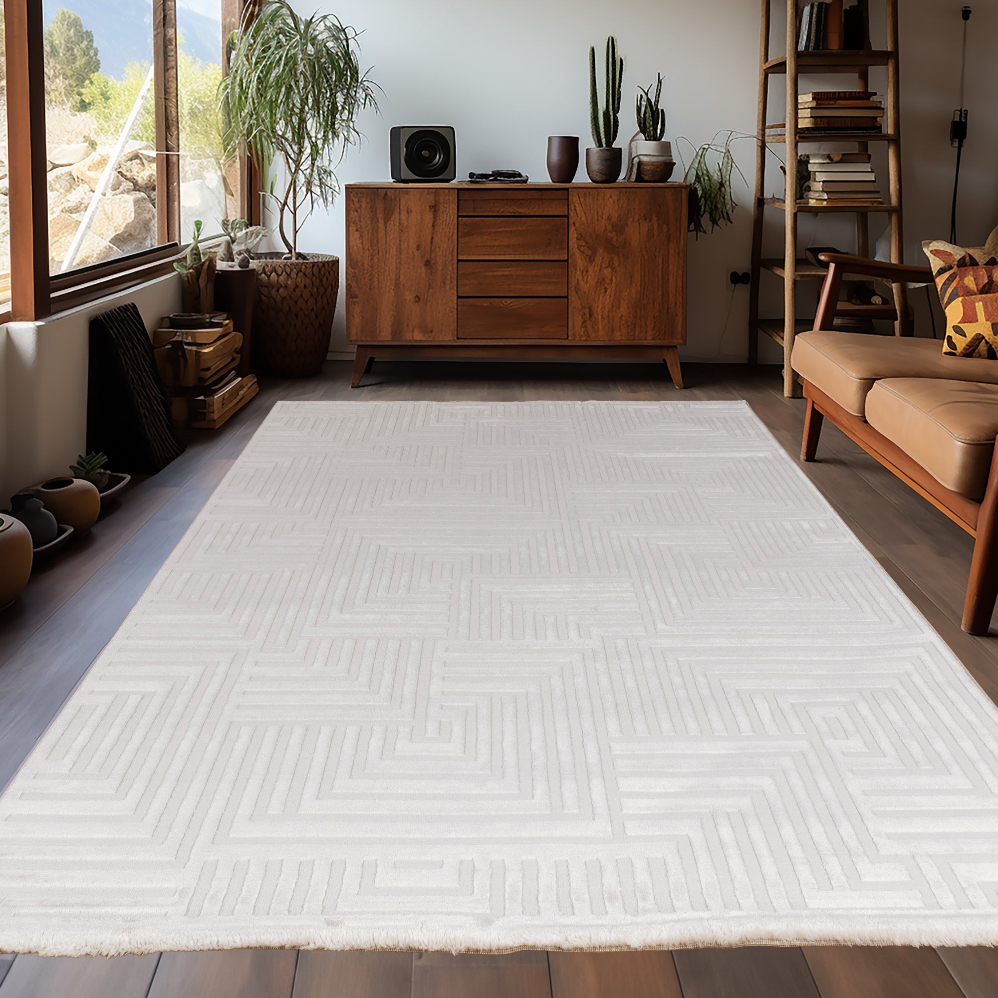 MODERNE TÆPPE SARAH, 1114 CREME