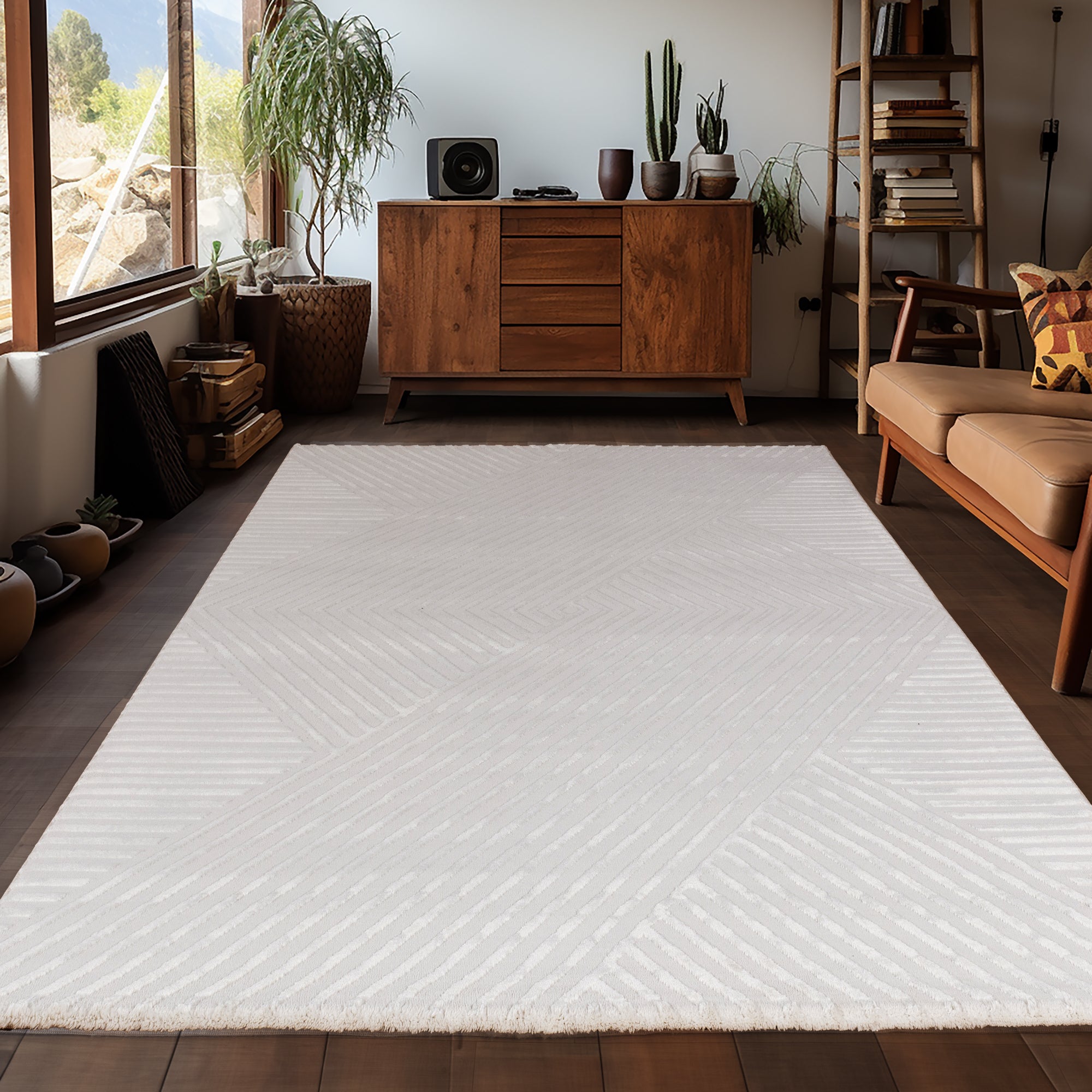 MODERNE TÆPPE SARAH, 1115 CREME
