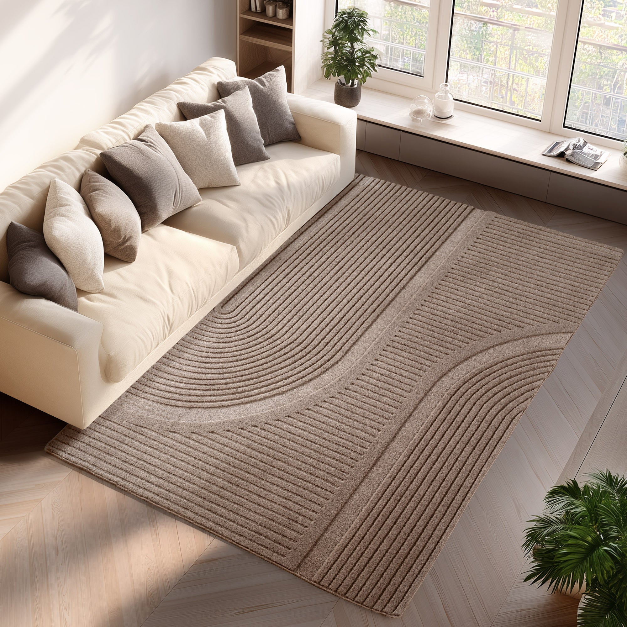 POMAIA MODERNE TÆPPE, 1216 BEIGE