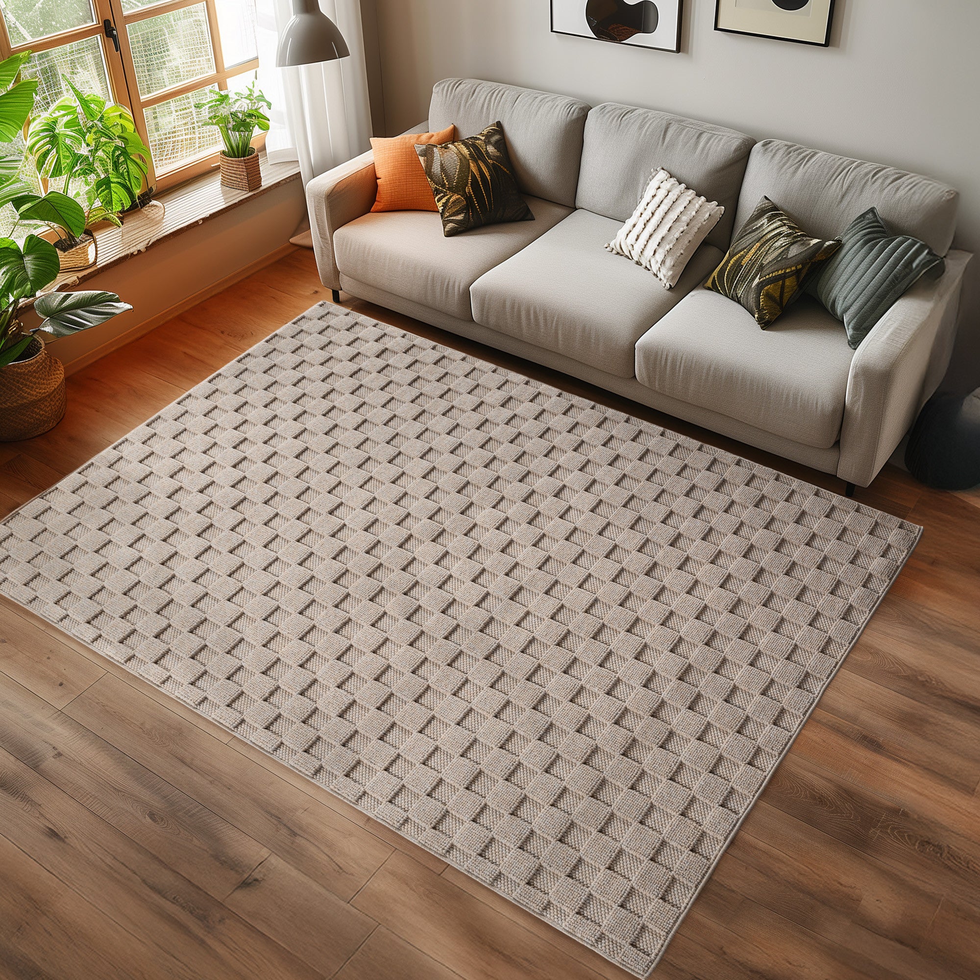 HENIX MODERNE TÆPPE, 2203 BEIGE